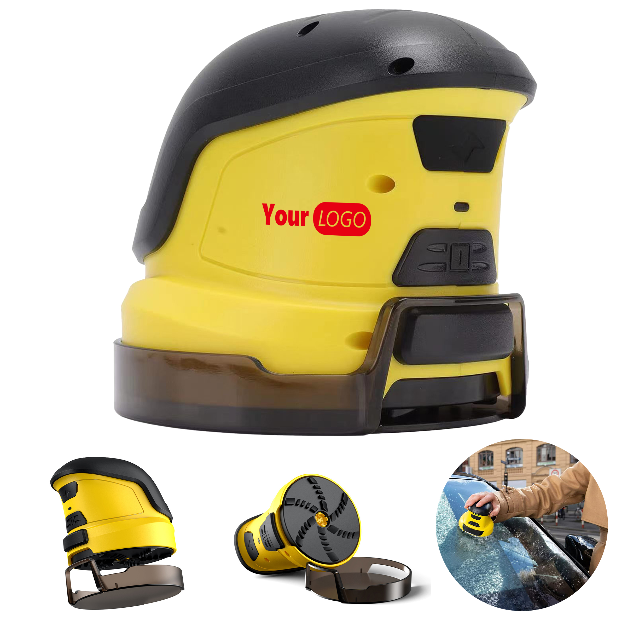 Abs Rechargeable Electric Ice Scraper With Anti-Slip Grip For Windshield De-Icing 2
