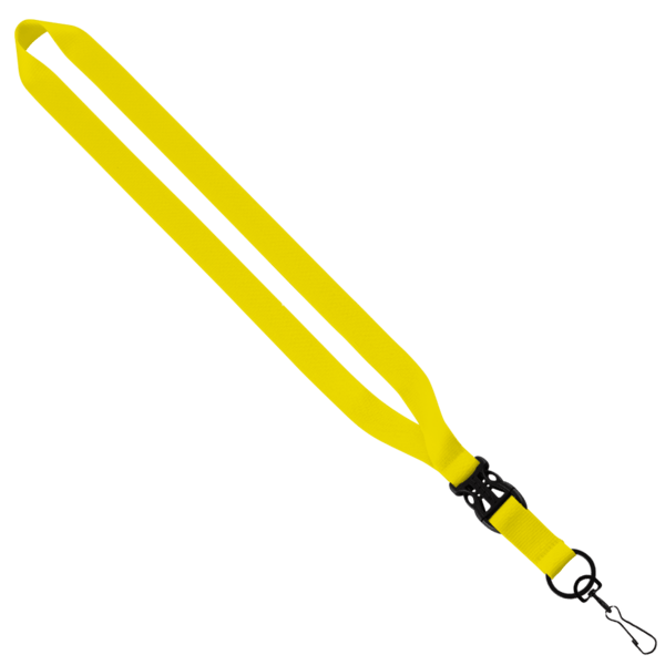 3/4" Polyester Lanyard with Slide Buckle Release & Swivel Snap Hook 1