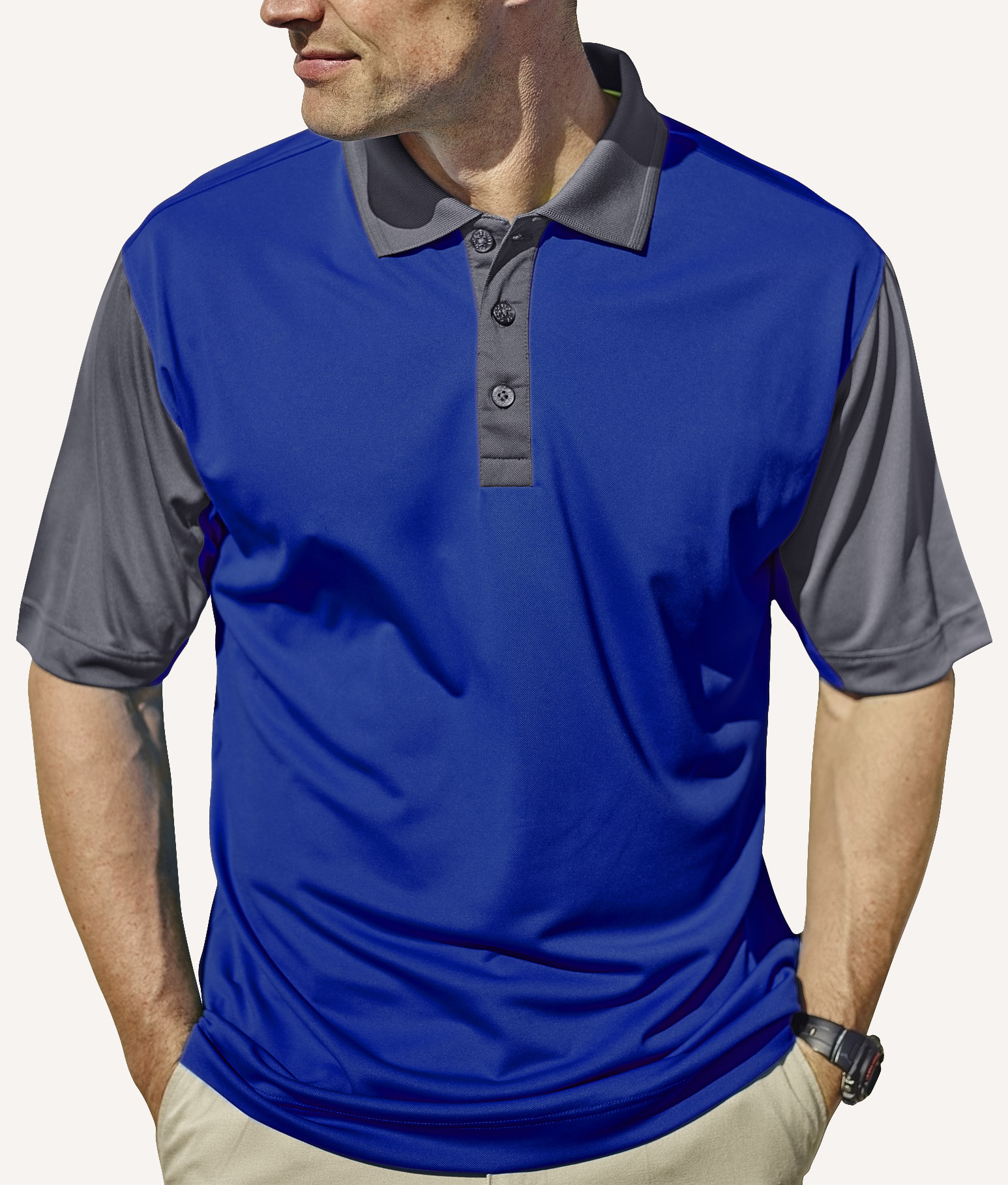 Men's Corvette Hybrid Cooler Polo Shirt 7