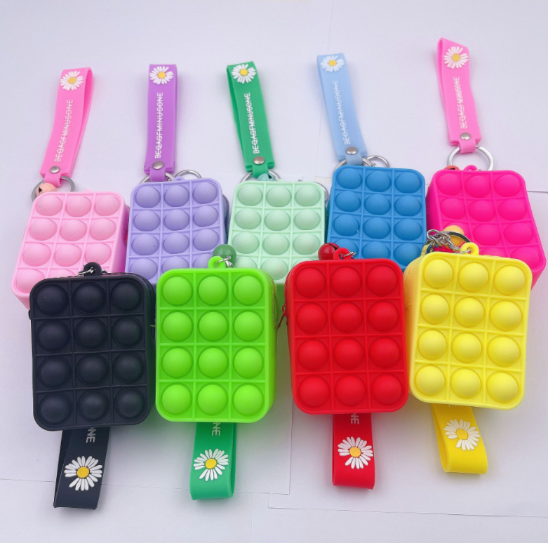 Simple Dimple Fidget Toys Silicone Stress Relief keychain 8