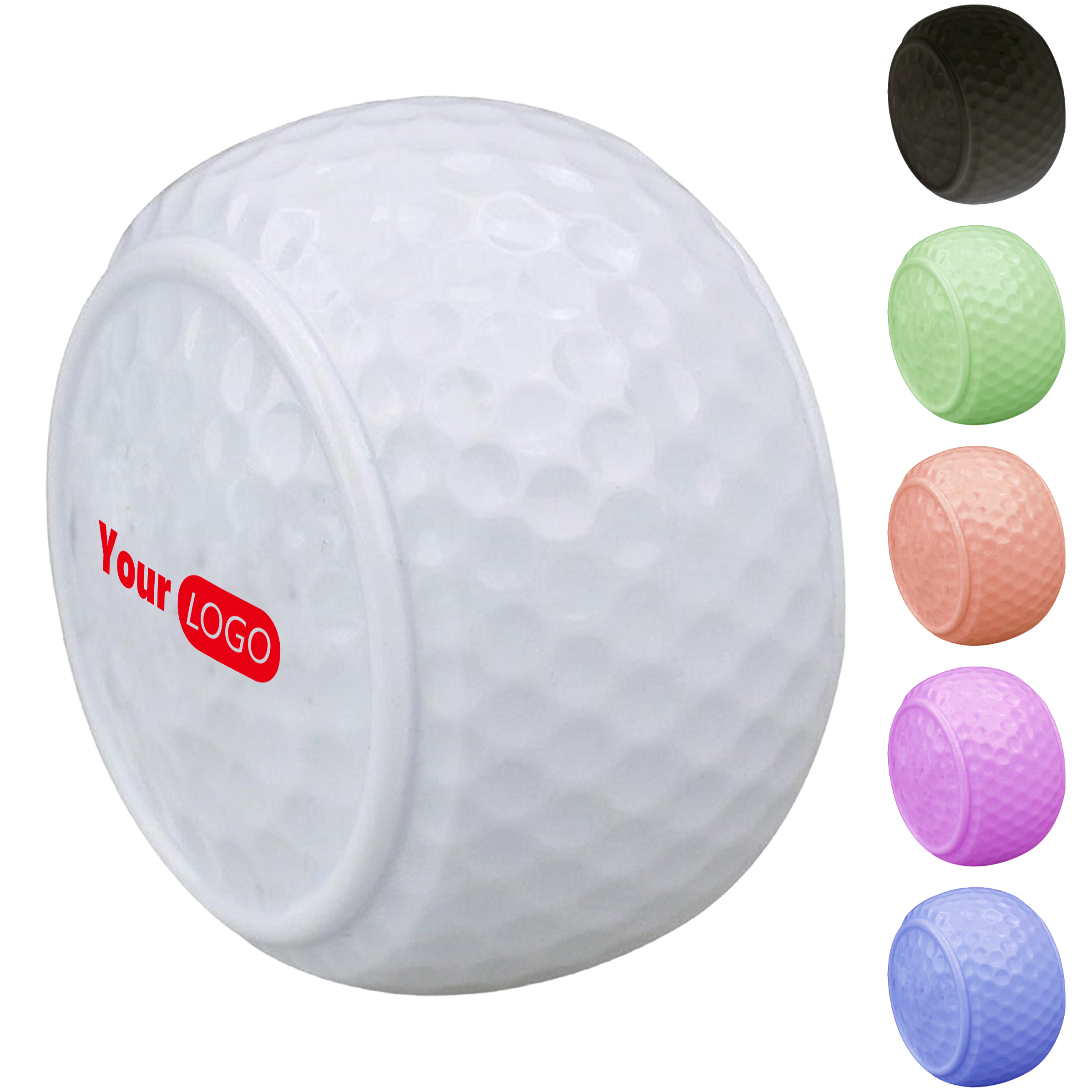 Rubber Custom Training Flat Golf Ball 1