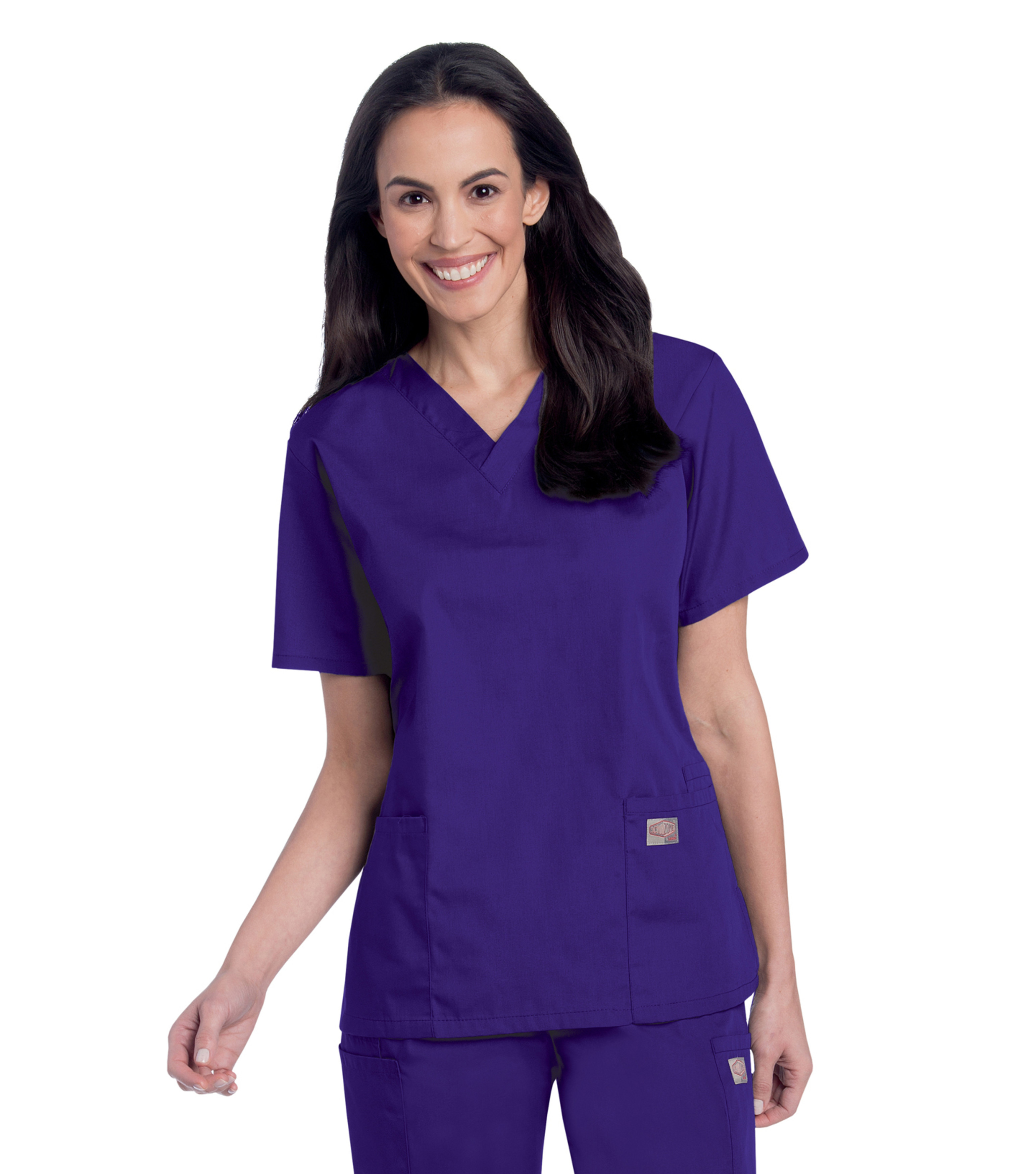Landau - ScrubZone - Women's Three-Pocket Clean Back V-Neck Top 32