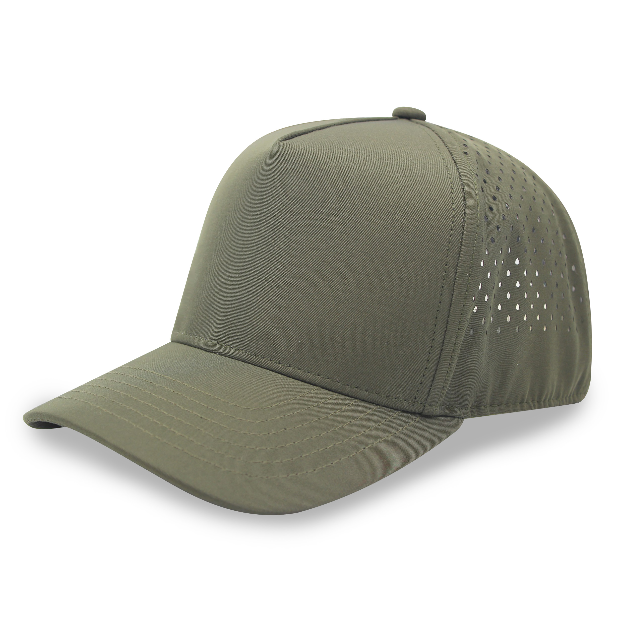 Athletic Golf Cap laser cut meshback