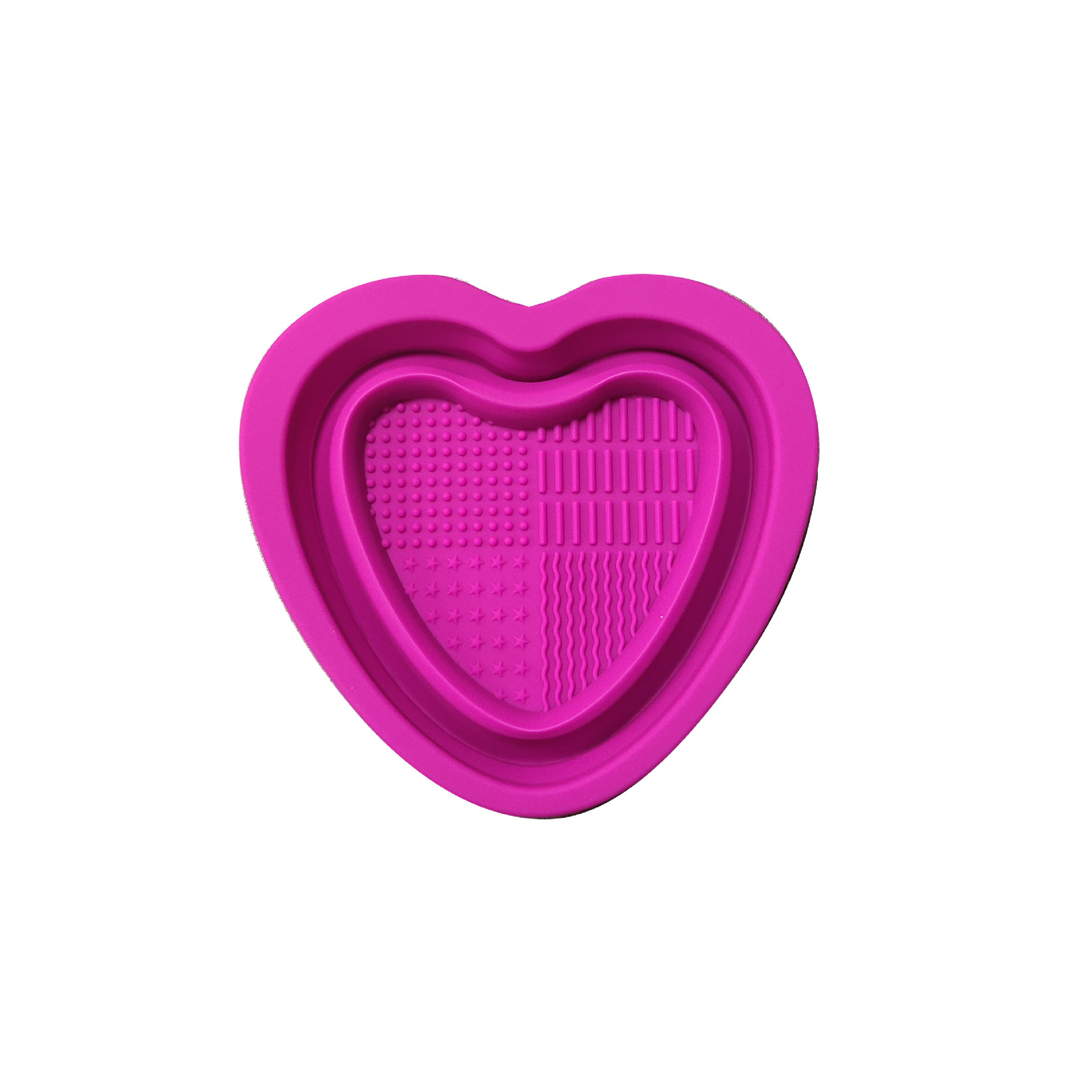Silicone Makeup Brush Cleaning Pad --Heart Shape 9