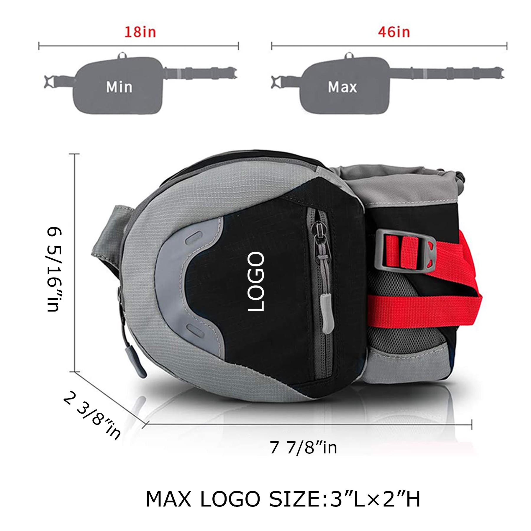 Fanny Pack with Water Bottle Holder 2