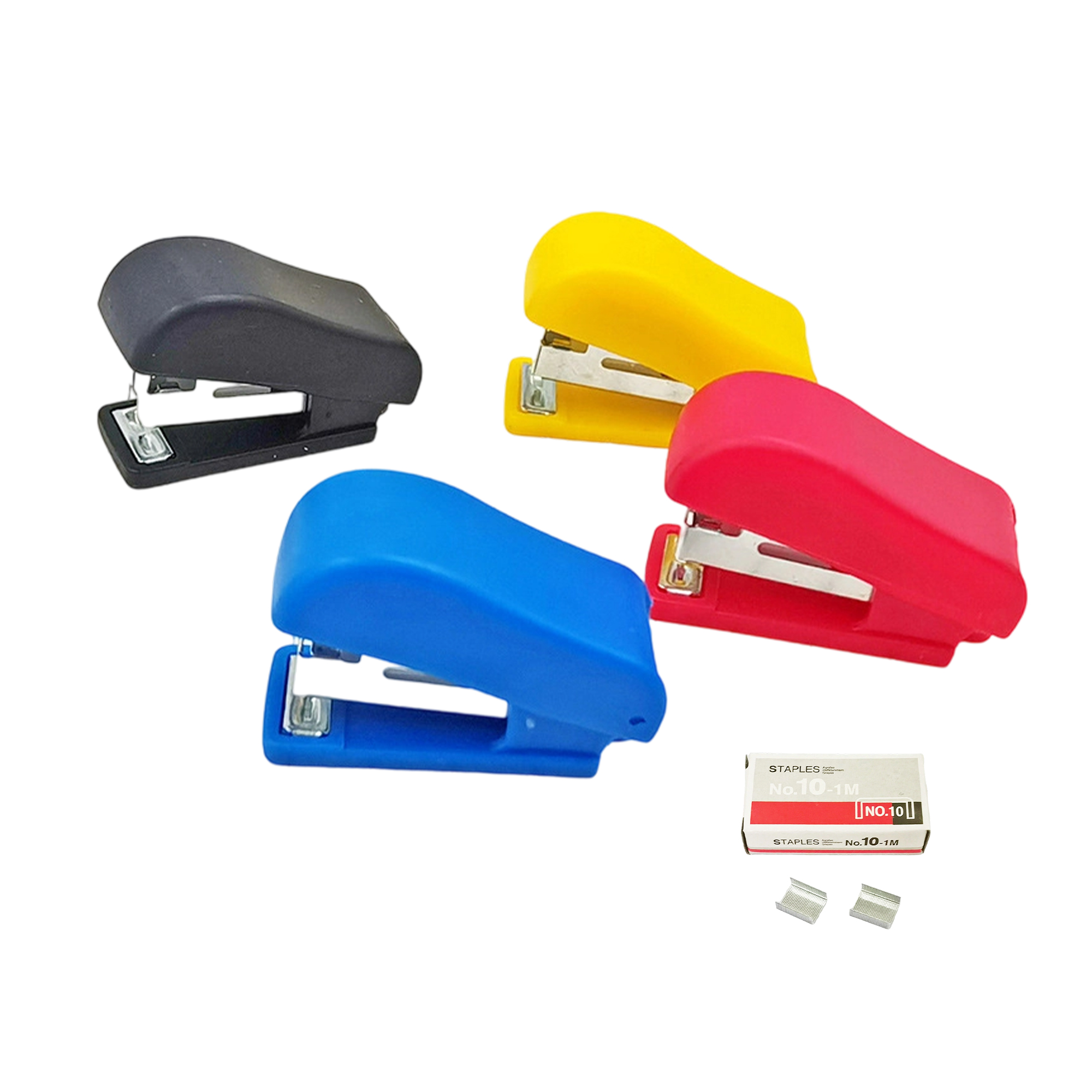 Plastic Mini Handheld Stapler With Staples 1.5 x 0.63" 2