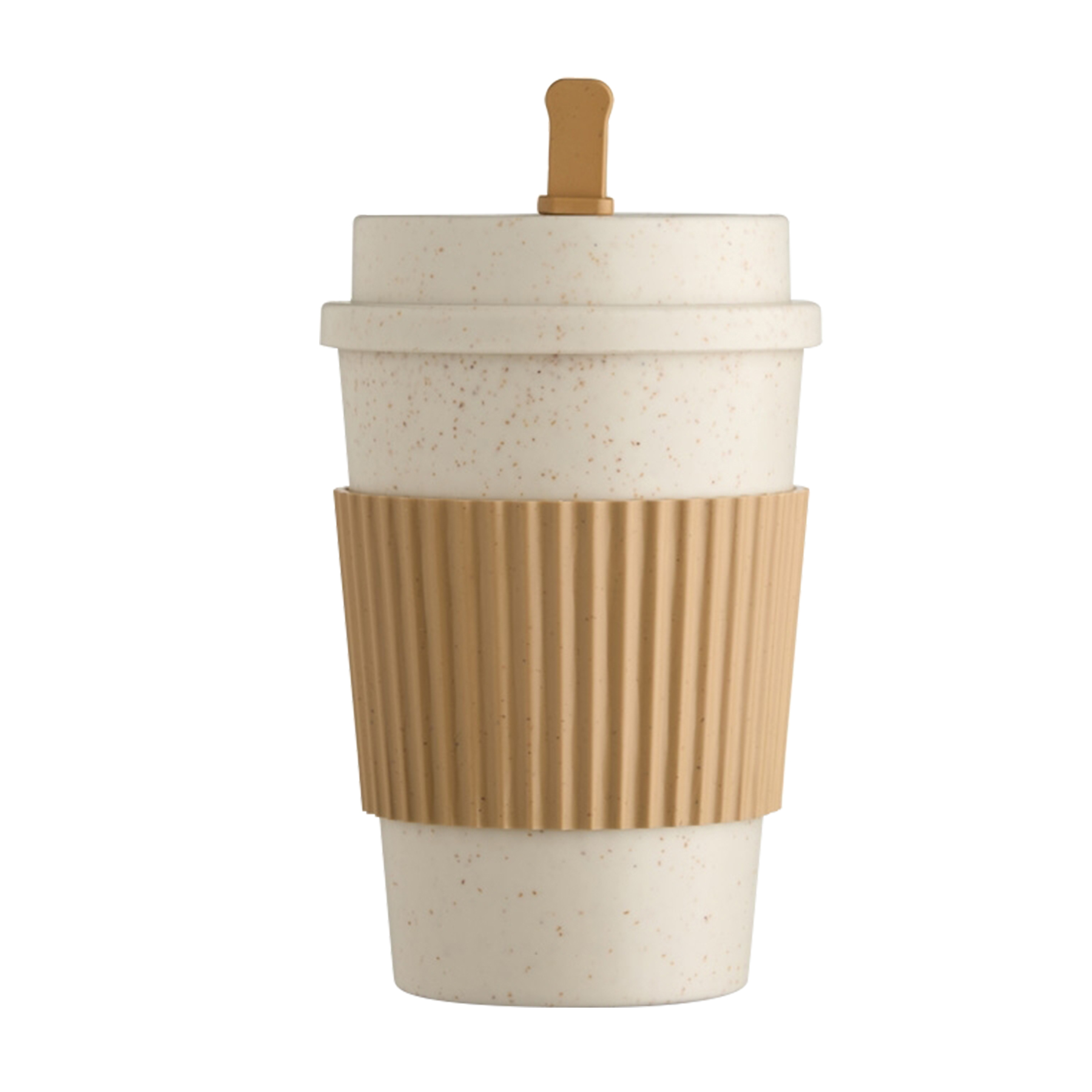 Wheat Straw Coffee Cup With Lid 5