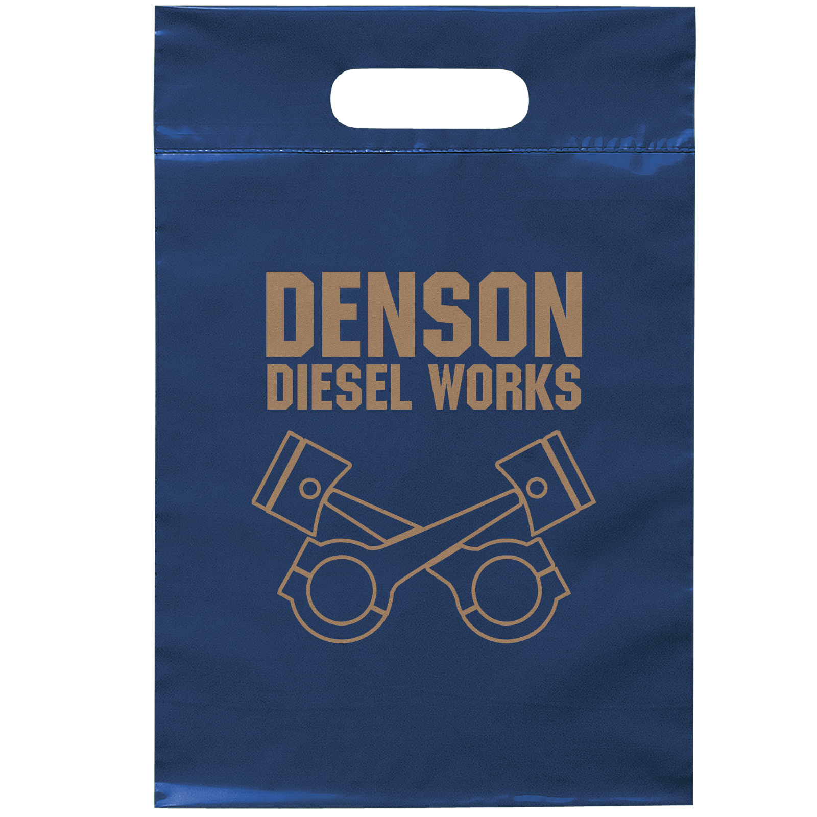 Die Cut Handle Bag - 9 1/2W x 14H - Flexo Ink Print 16