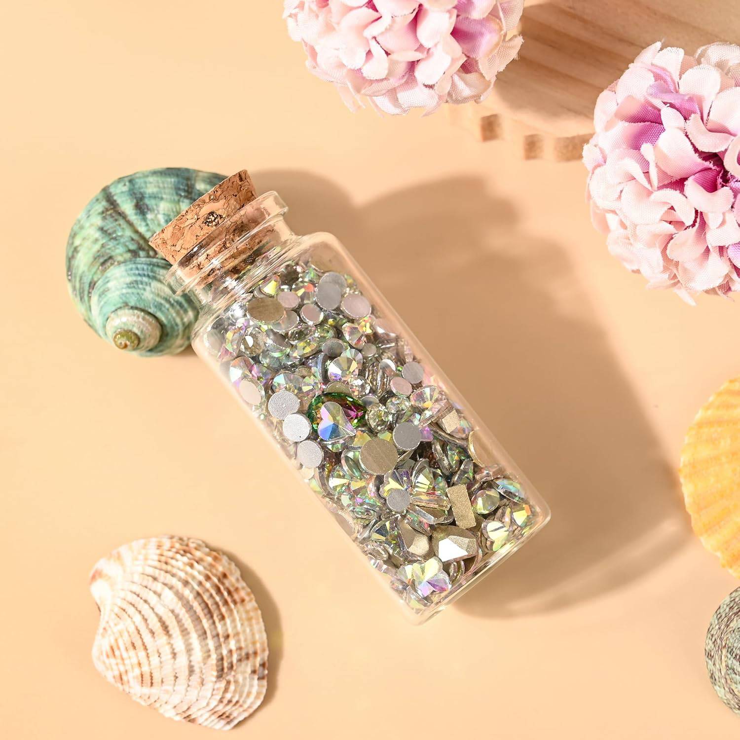 0.5oz Mini Cork Stopper Glass Bottle 4