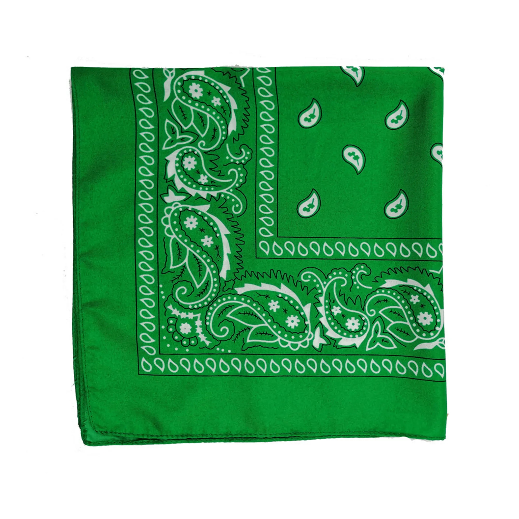 Cotton Paisley Square Scarf 11