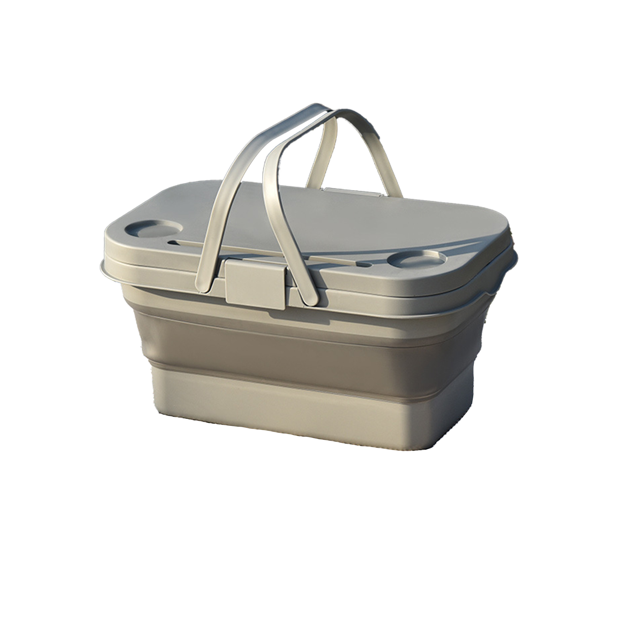 Polypropylene Camping Portable Storage Basket With Lid ?C Durable And Lightweight 1