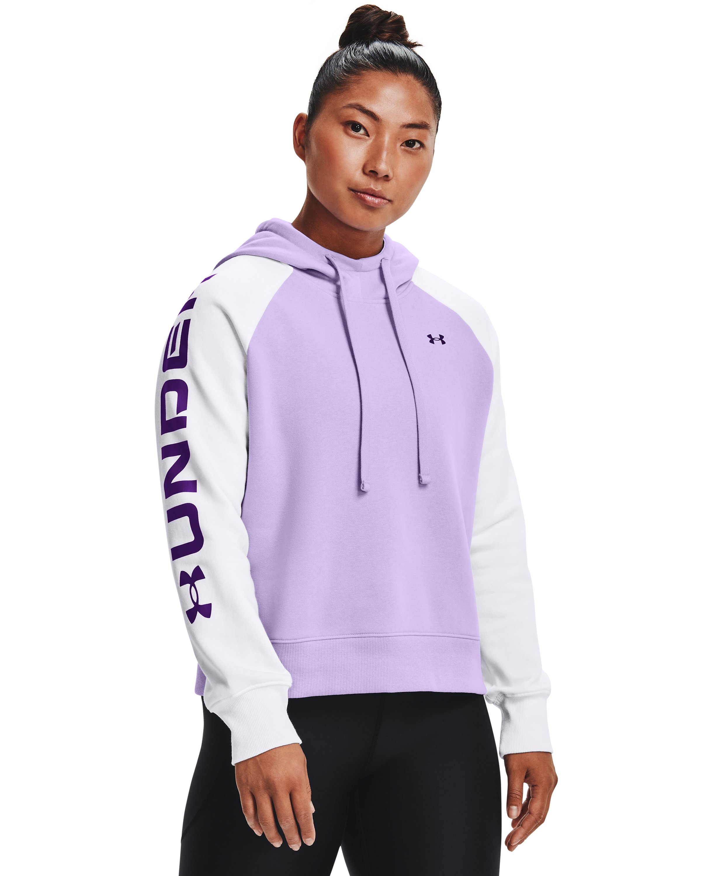 UA Rival Fleece Colorblock Women's Hoodie 6