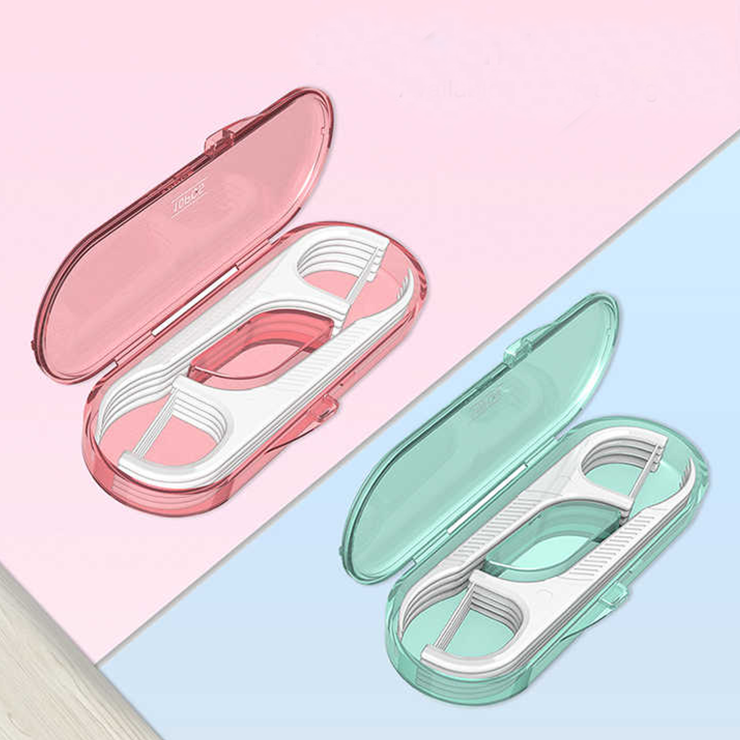 10PCS Portable Dental Floss Picks Set w/ Case 1