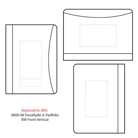 FSC® Mix DuraHyde Jr. Zippered Padfolio 8