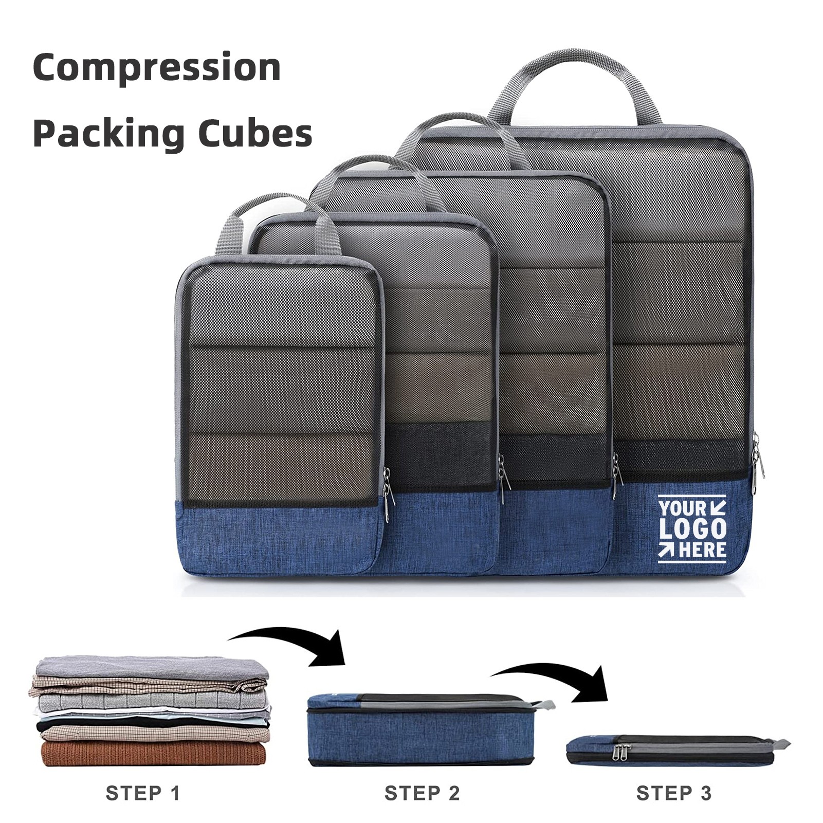 4 Set Compression Packing Cubes 1