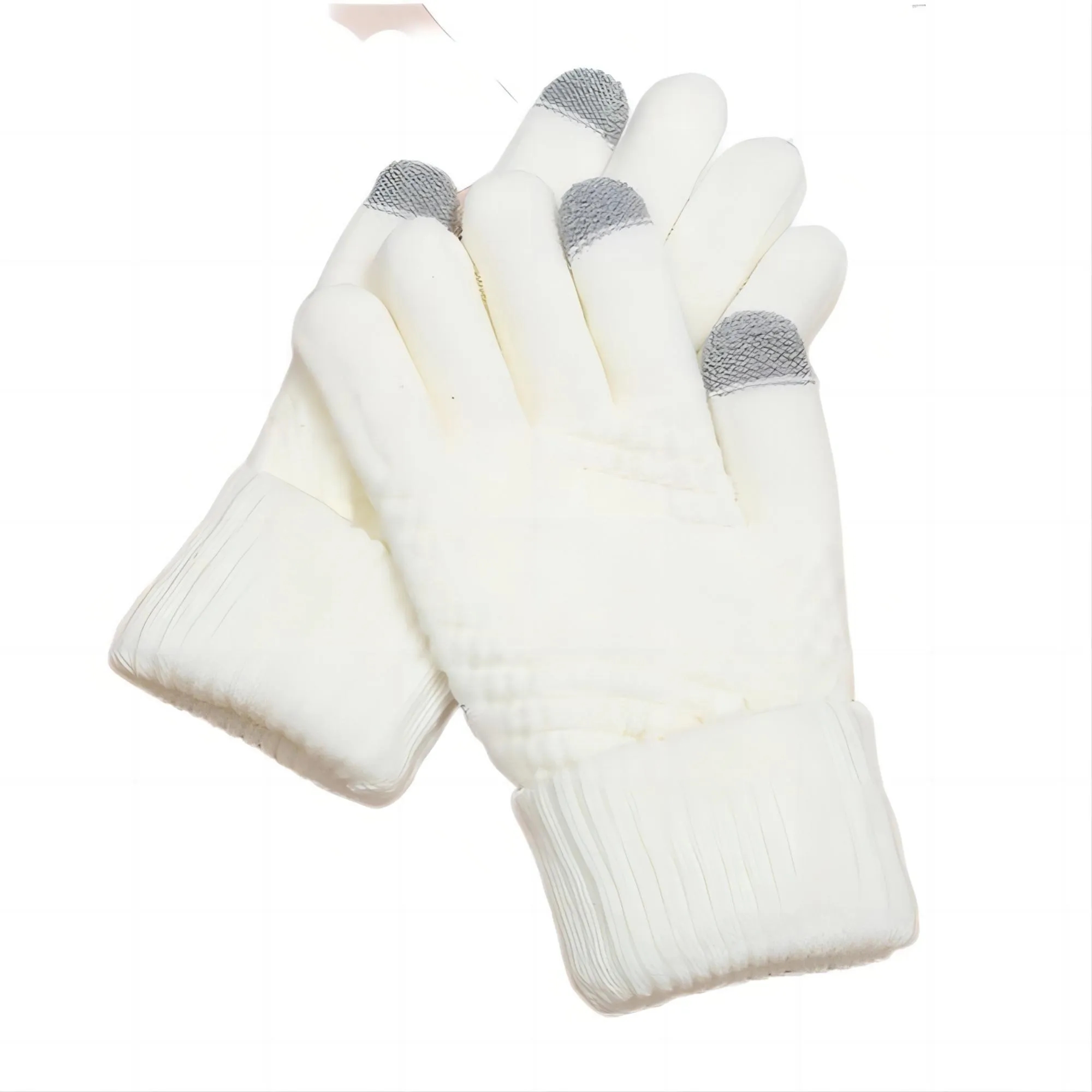 Winter Plush And Thickened Knitted Gloves 2