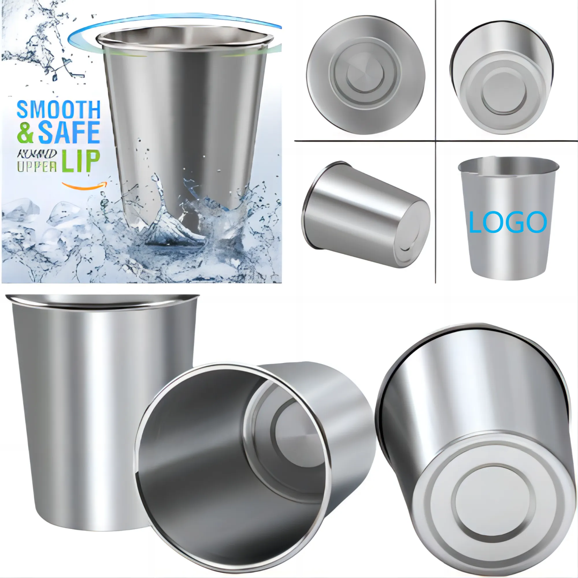 12 Oz Stainless Steel Cup for Kids or Adults 2