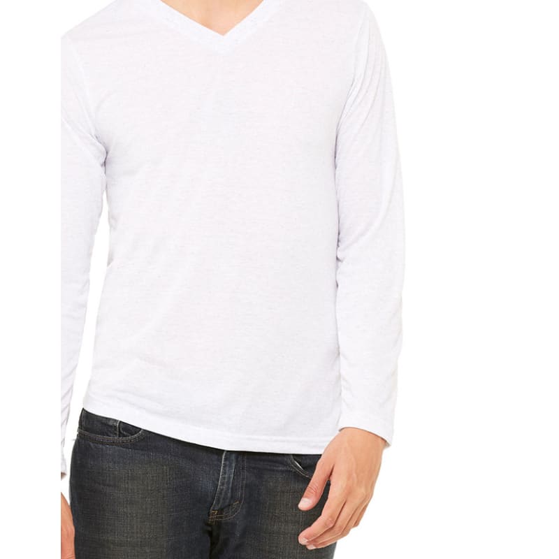 Bella Unisex Jersey Long-Sleeve V-Neck T-Shirt 10