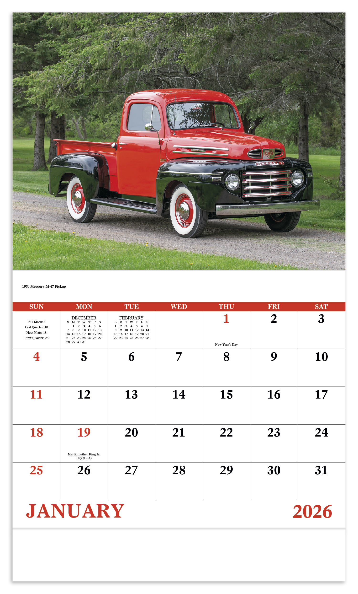 Good Value™ Treasured Trucks - Stapled Calendar 41