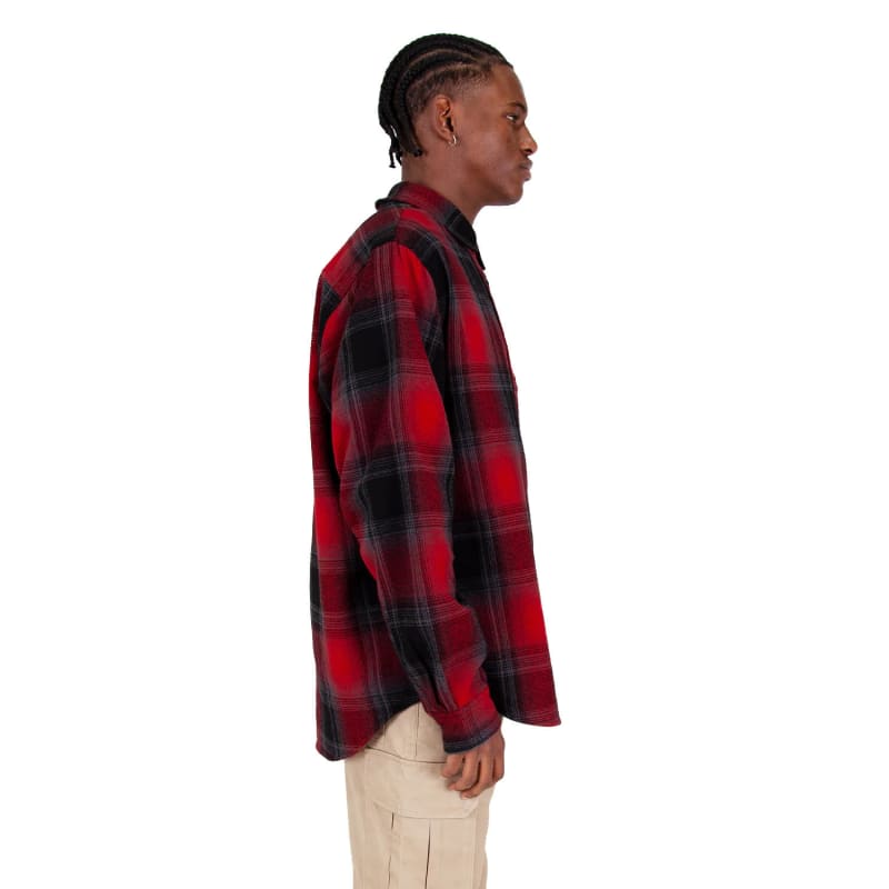 Shaka Wear Men's Plaid Flannel Overshirt 3