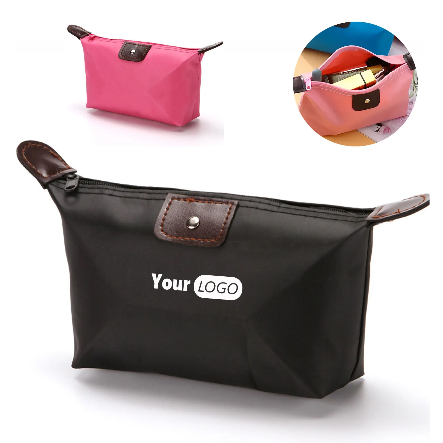 Nylon Ropeinstagram Includes Make-Up Travel Portable Handbag 3