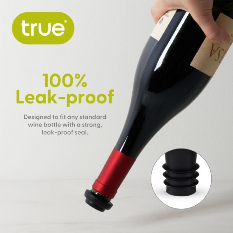 True® Preserve™: Vacuum Pump & Stopper Set 6
