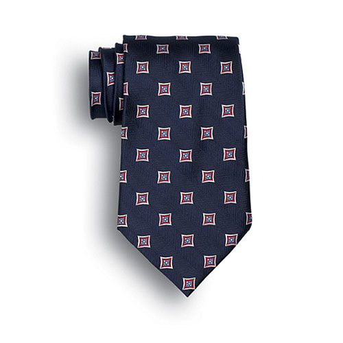 Navy Blue Vasari Polyester Tie 2