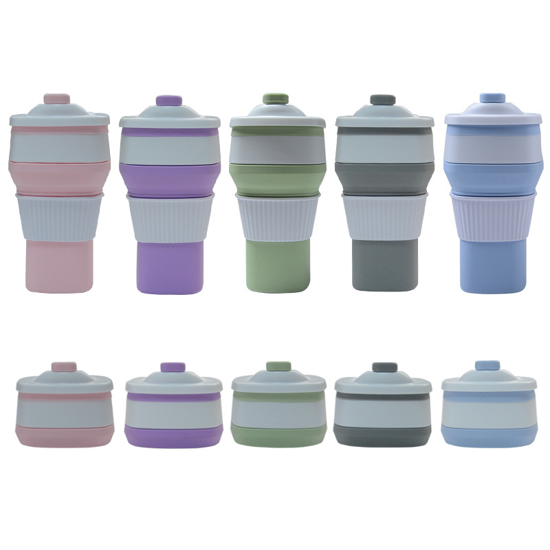 Silicone Collapsible Reusable Telescopic Coffee Cup 5