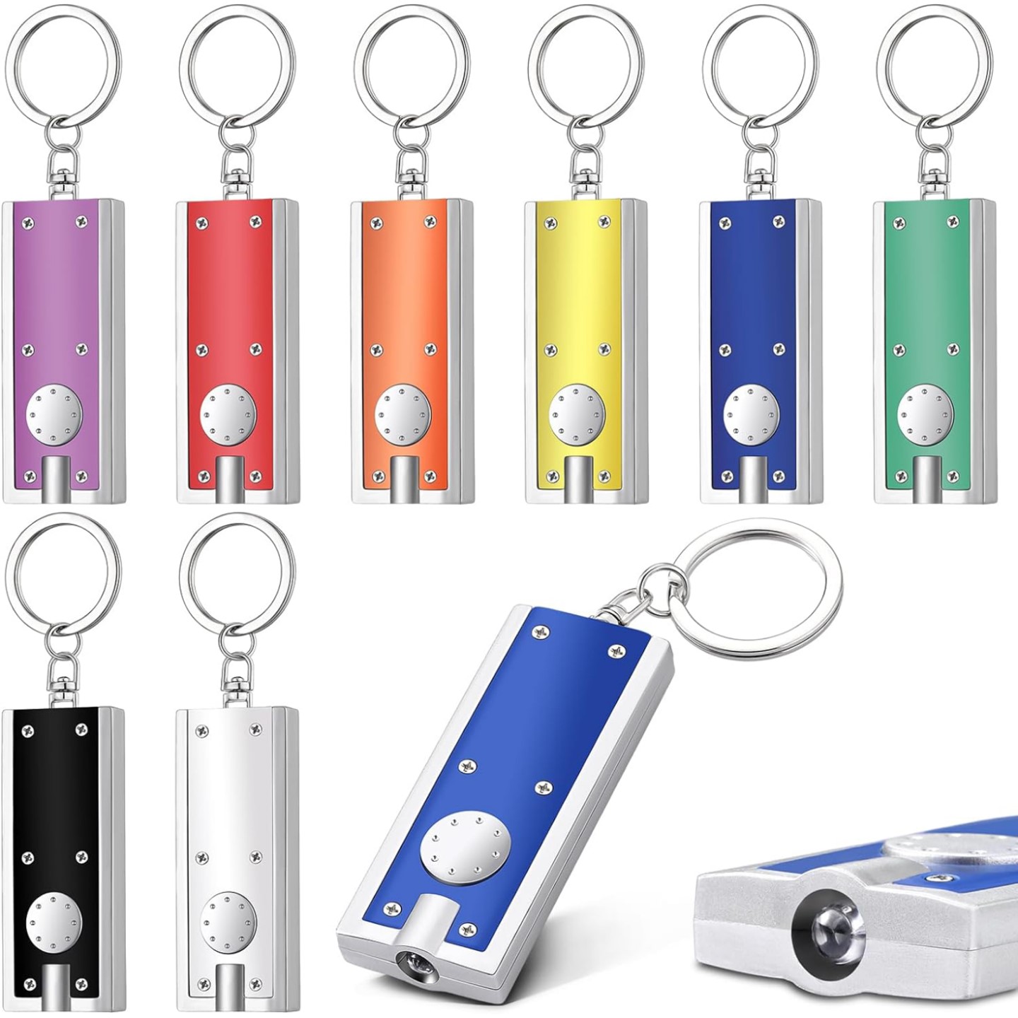 Super Bright LED & Swivel Key Chain Flash Light 3