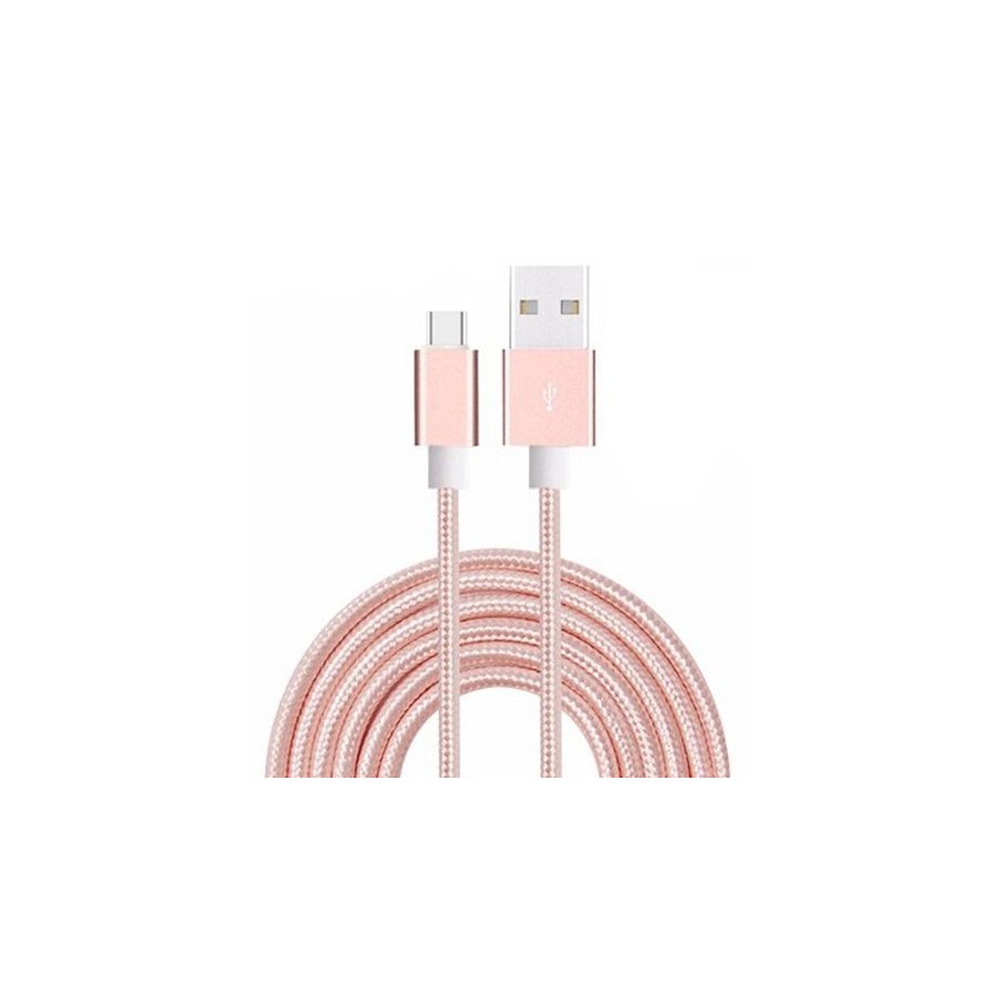 2 Meter Nylon Braided Fast Charging Cable – USB Type-C & 8-Pin Lightning Compatible 4