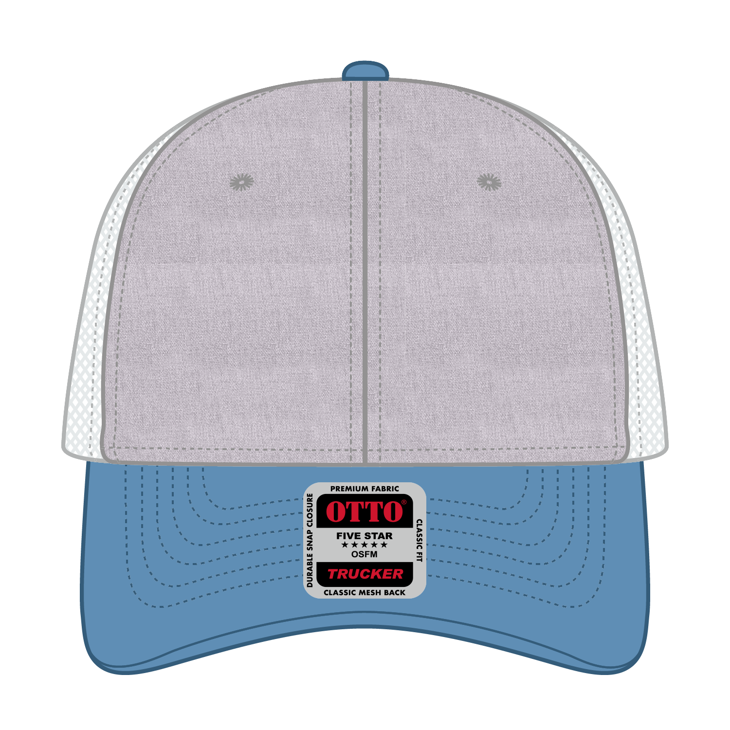 OTTO CAP® 6 Panel Low Profile Mesh Back Trucker Hat 37