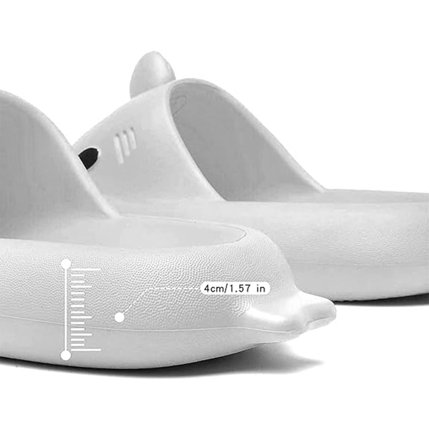 Indoor Non-slip Thick Sole Shark Slippers 8