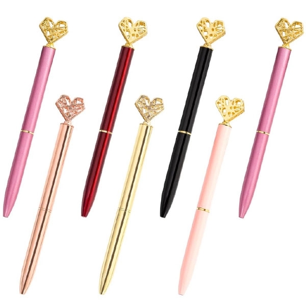 Heart Shaped Metal Ballpoint Pen 10