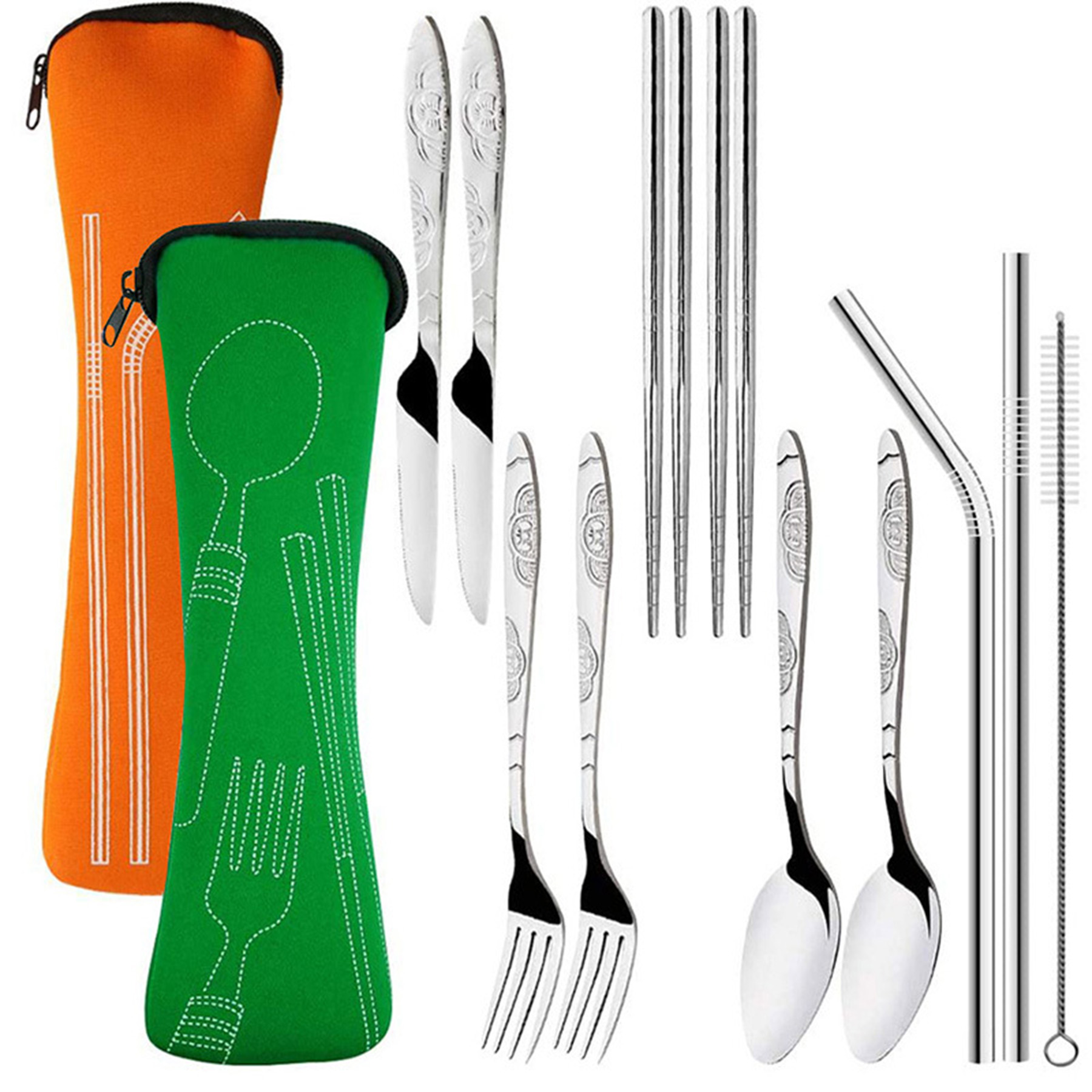 6-Piece Stainless Straw Set 3