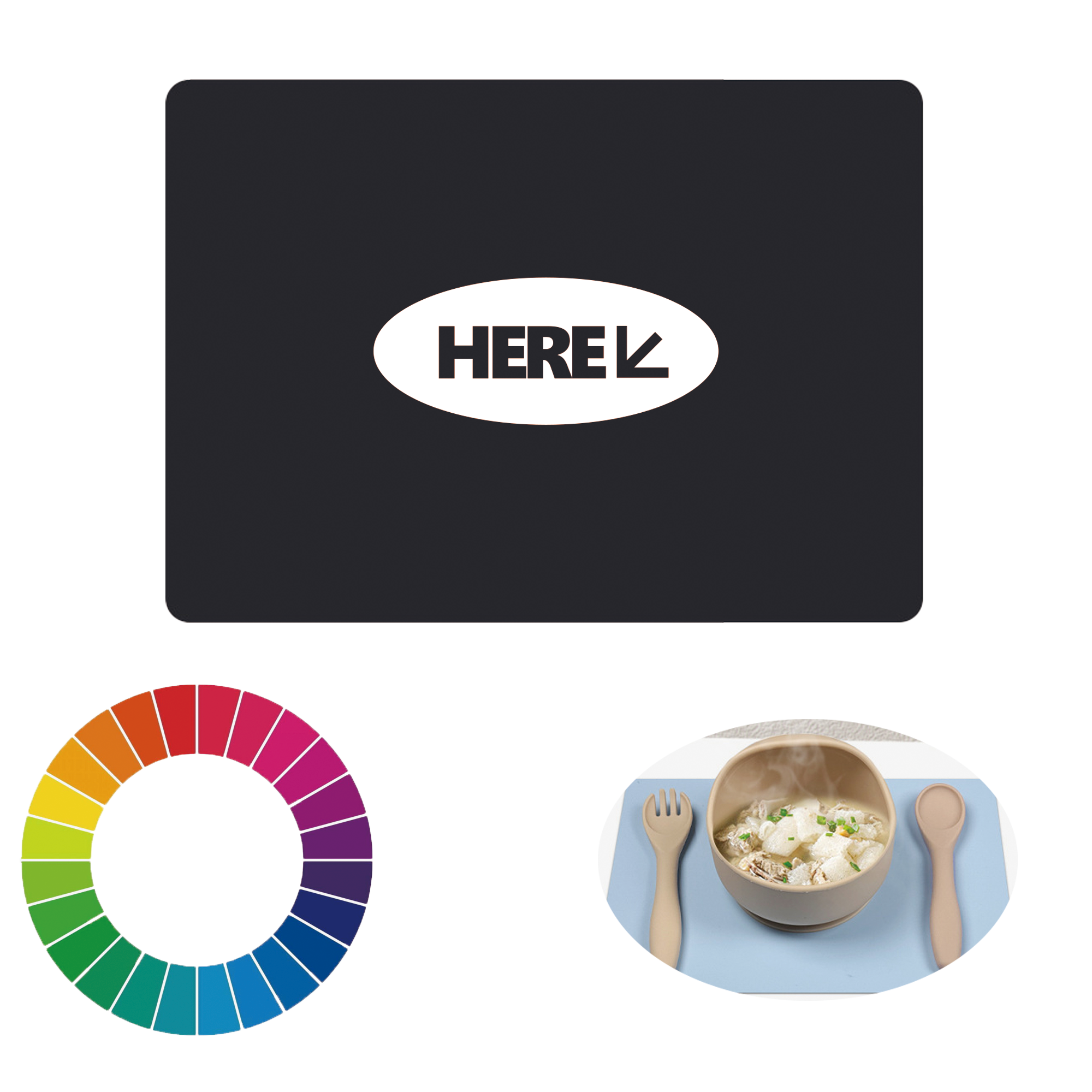 Silicone Table Mat Waterproof Heat 3