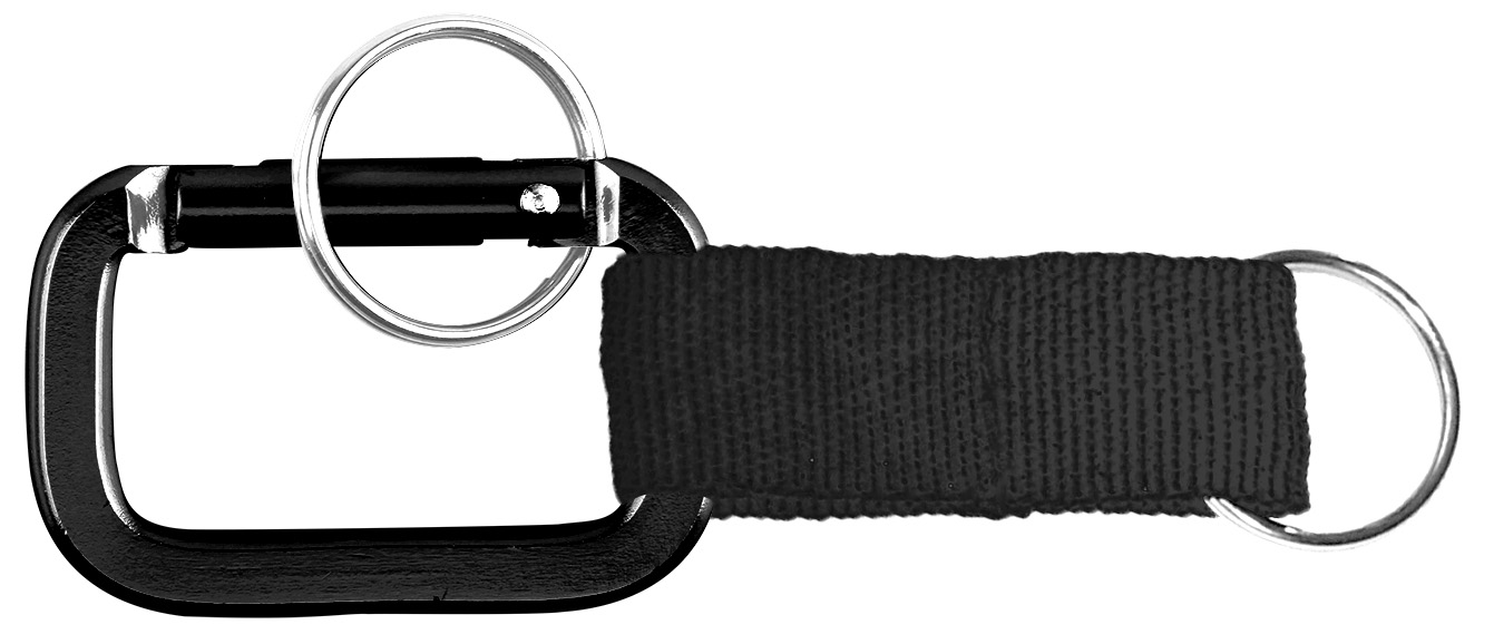 Square Shaped Carabiner with Strap and Key Ring 4