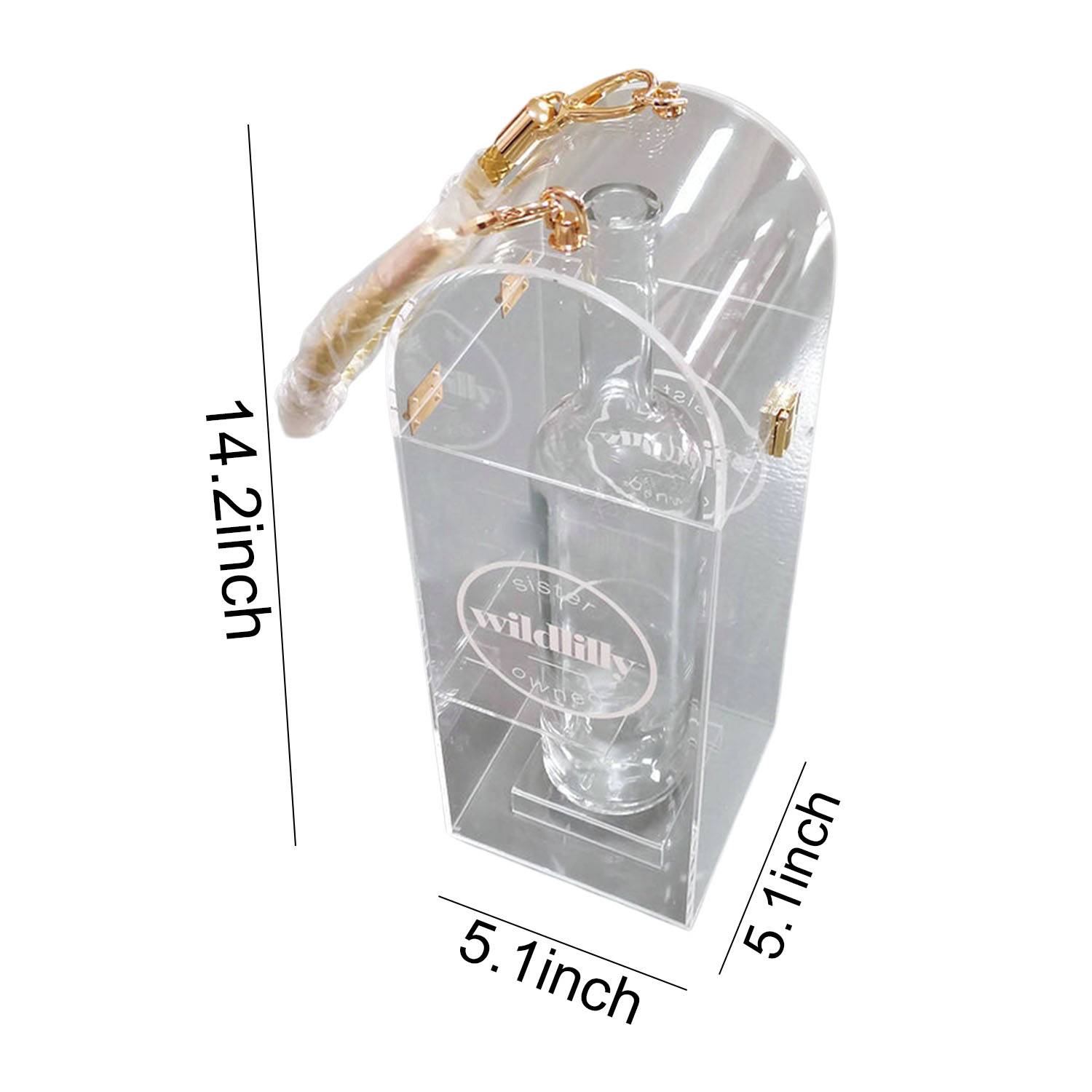 Acrylic Wine Case Purse 1