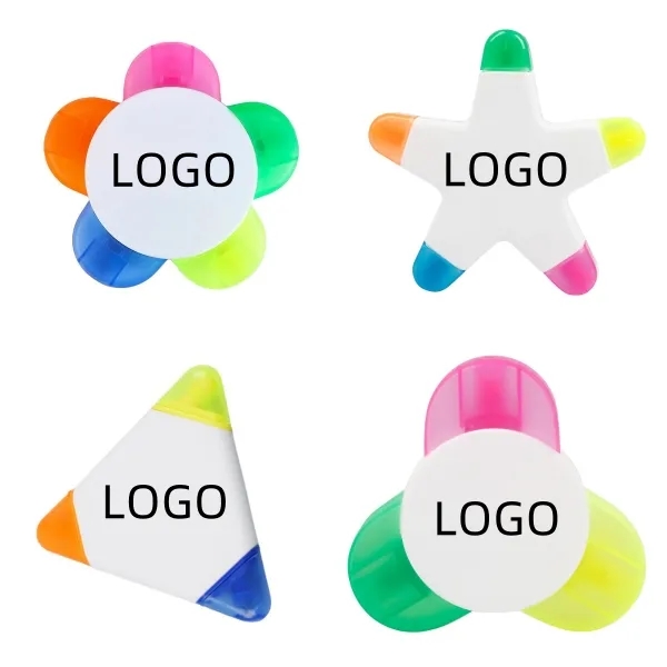 Flower-shaped graffiti fluorescent marker for stationery 4