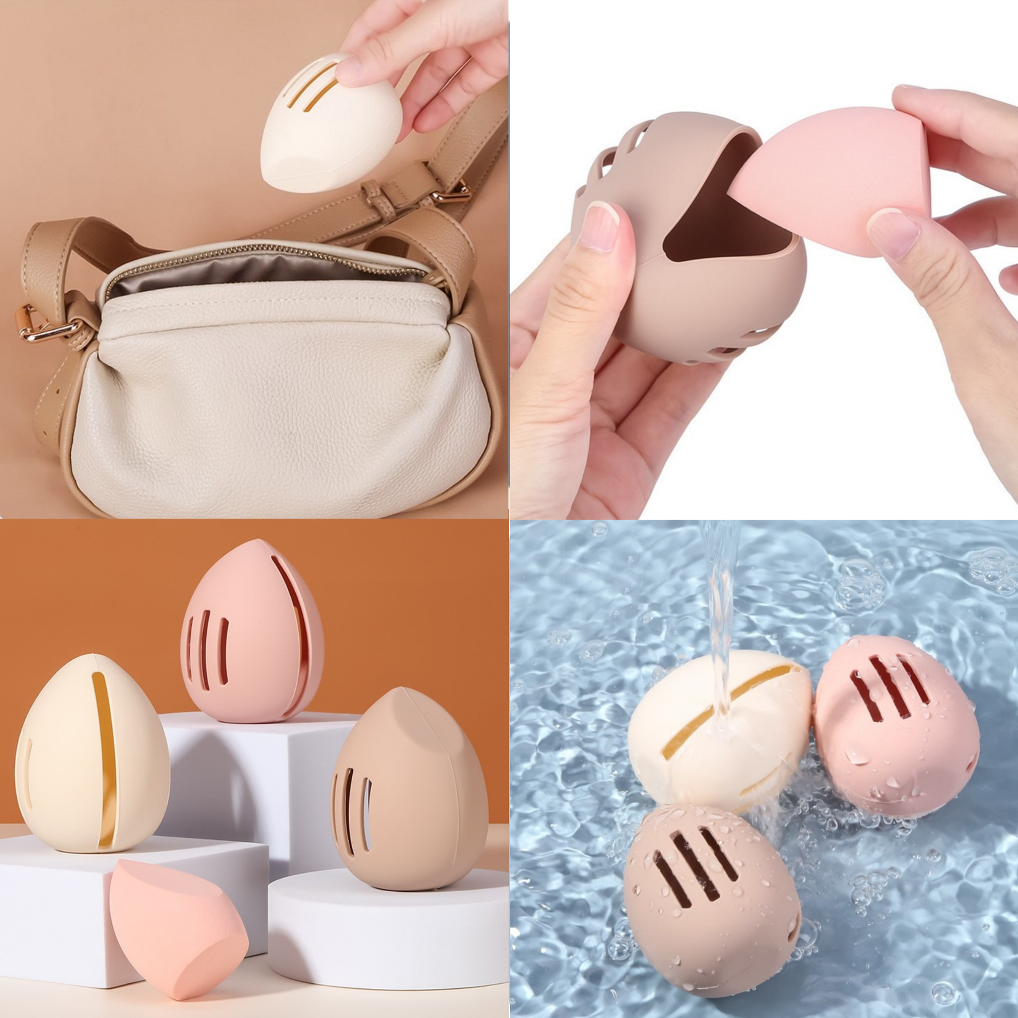 Water Drop Silicone Beauty Egg Storage 2