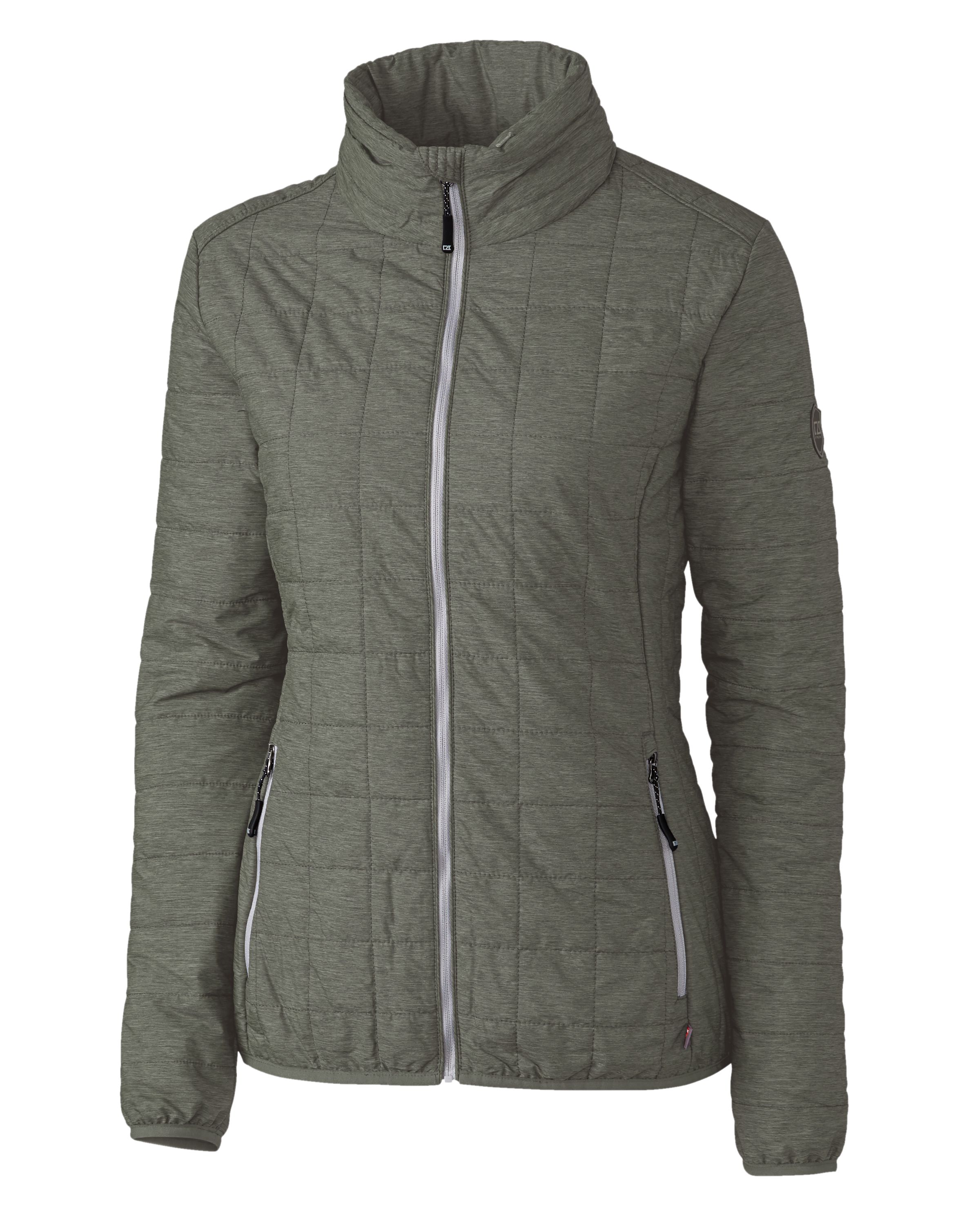 Cutter & Buck Rainier Recycled Insulated Puffer Womens Full Zip Jacket 121