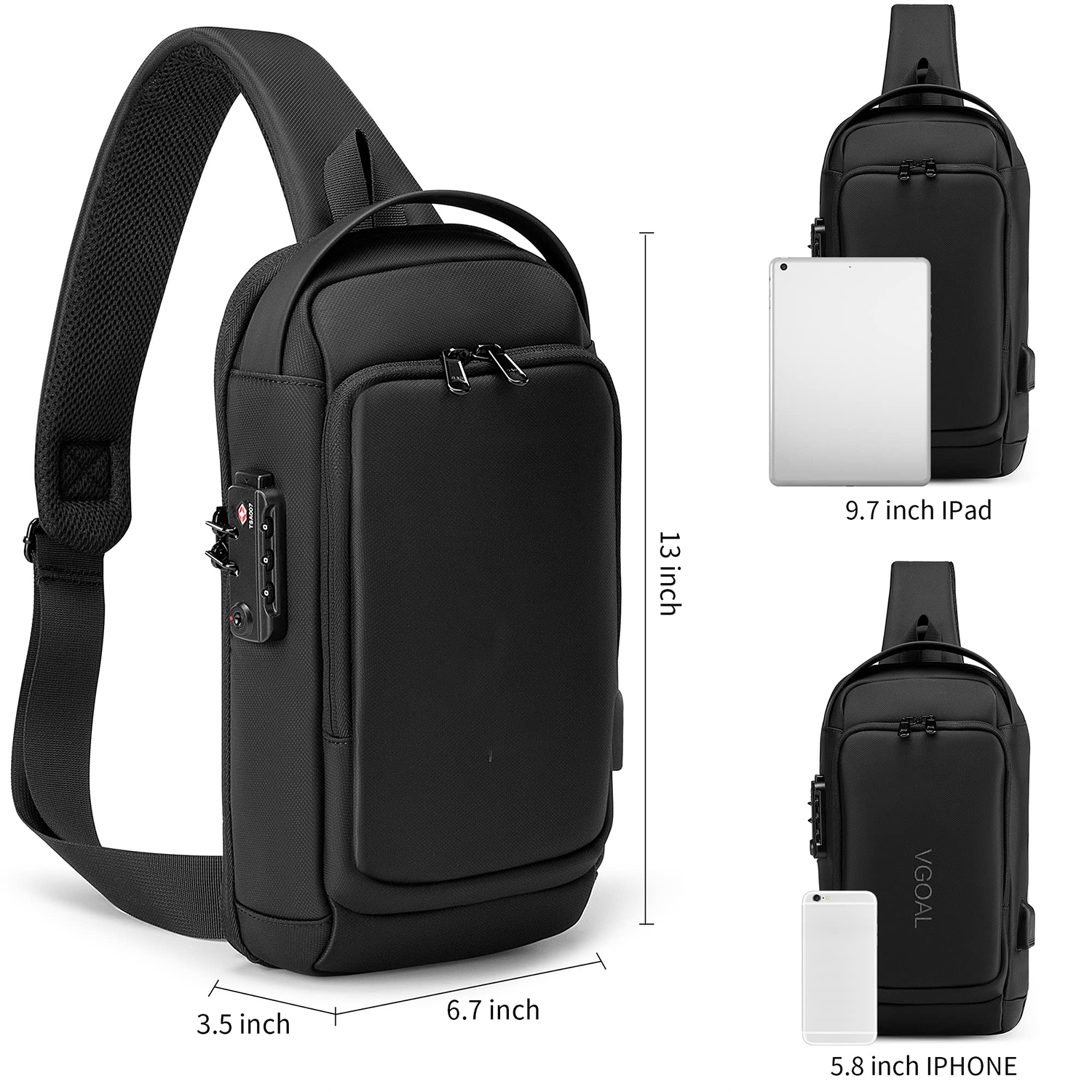 Sling Backpack Men'S Chest Bag 4