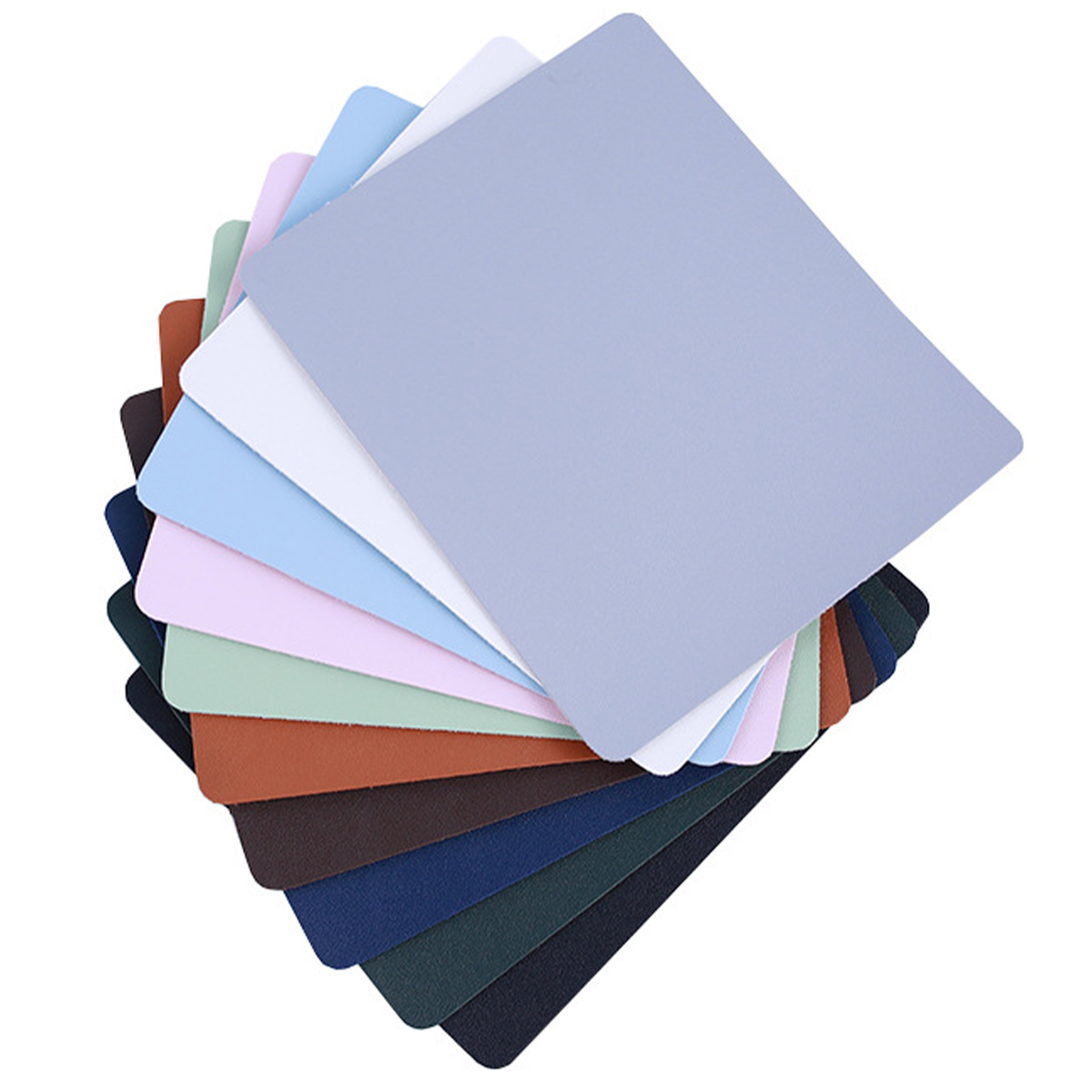 Leather Mouse Pad Small Waterproof Solid Color Simple 2