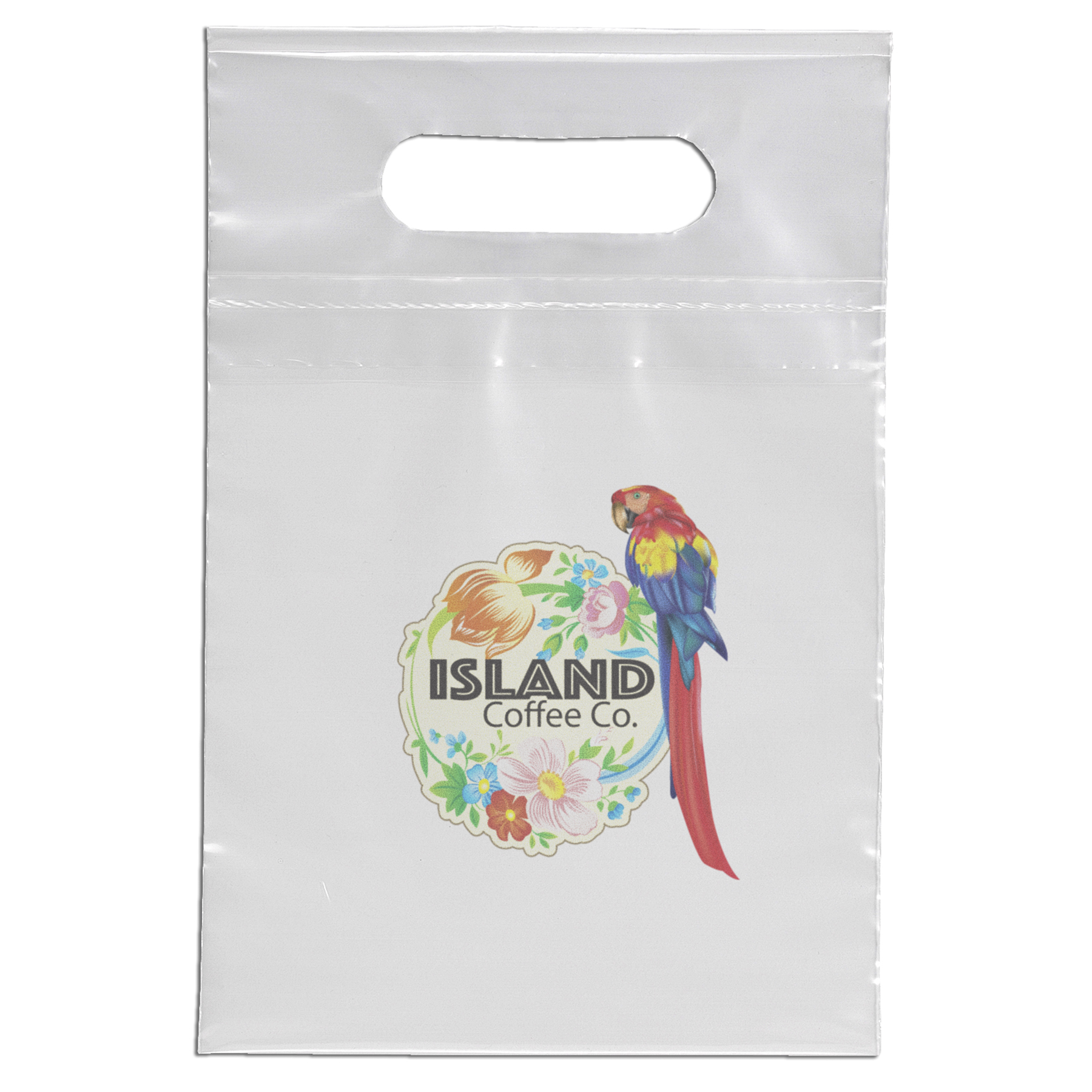 Die Cut Handle Bag - 7W x 10 1/2H - Dynamic Color 3