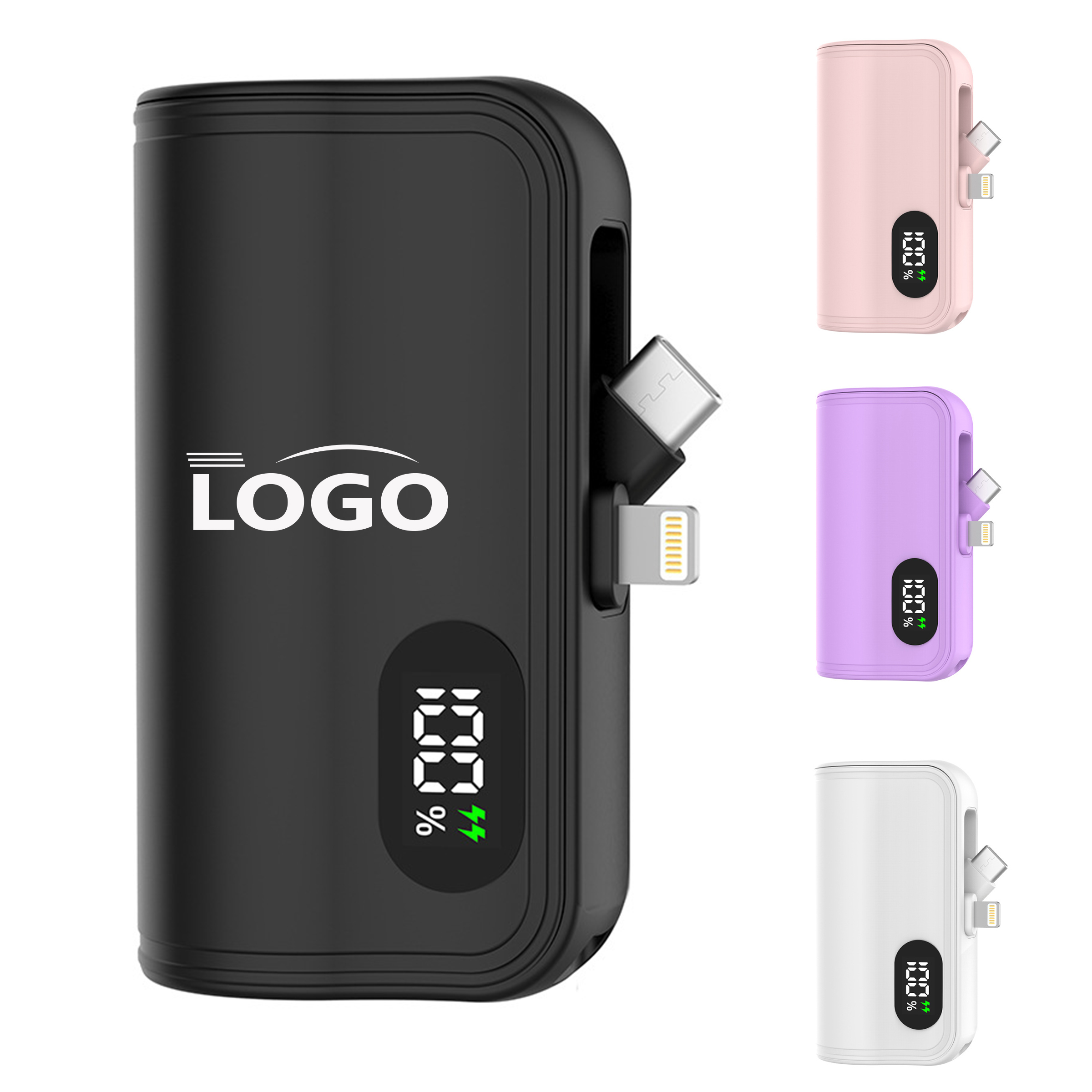 Portable 5000mAh Power Bank ?C Dual Connectors 2