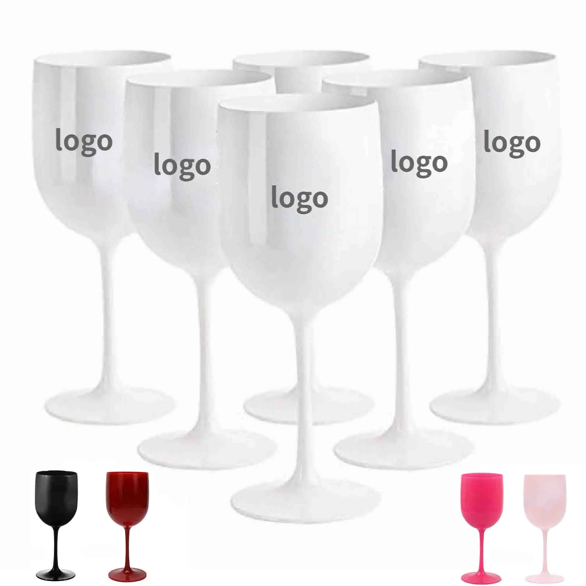16 oz Plastic Wine Glasses 6