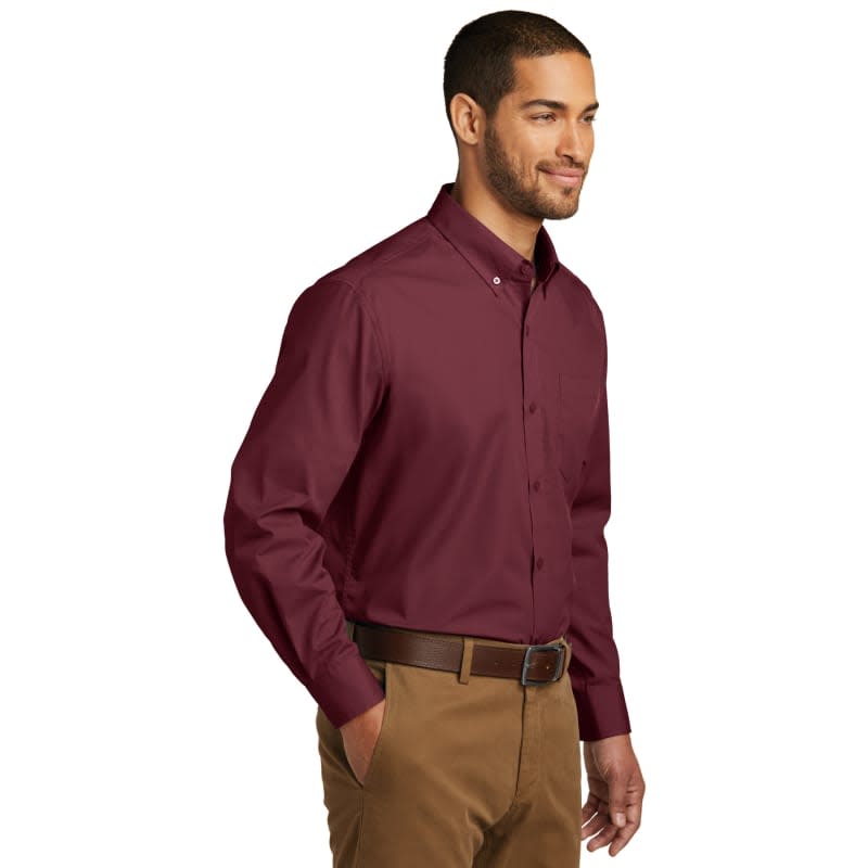 Port Authority Long Sleeve Carefree Poplin Shirt. 32