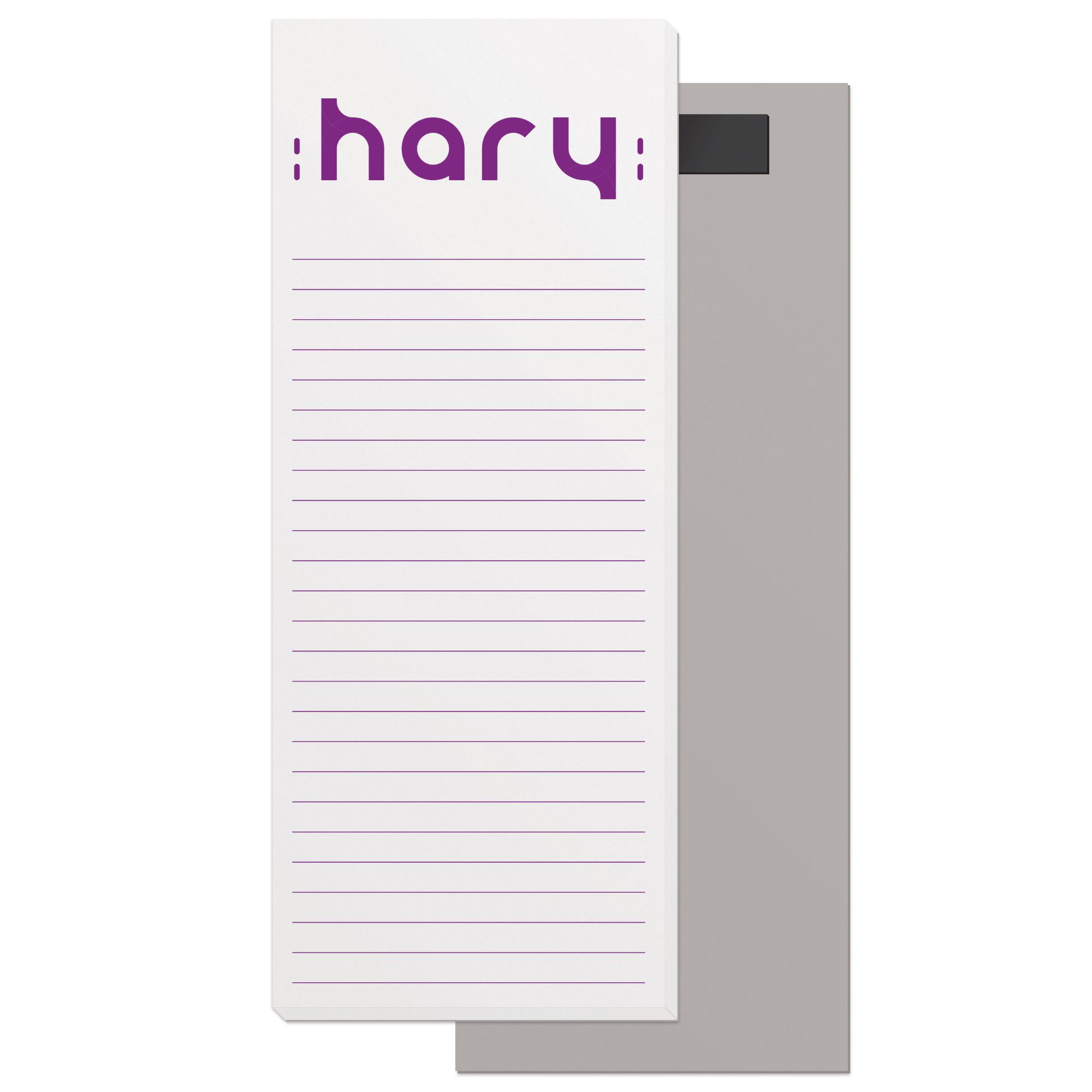 50 Page Magnetic Note-Pads with 1 Custom Colour Imprint (3.375"x8.5") 1