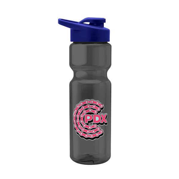 Blazer 28oz Transparent Bike Bottle w/Drink-thru Lid 212
