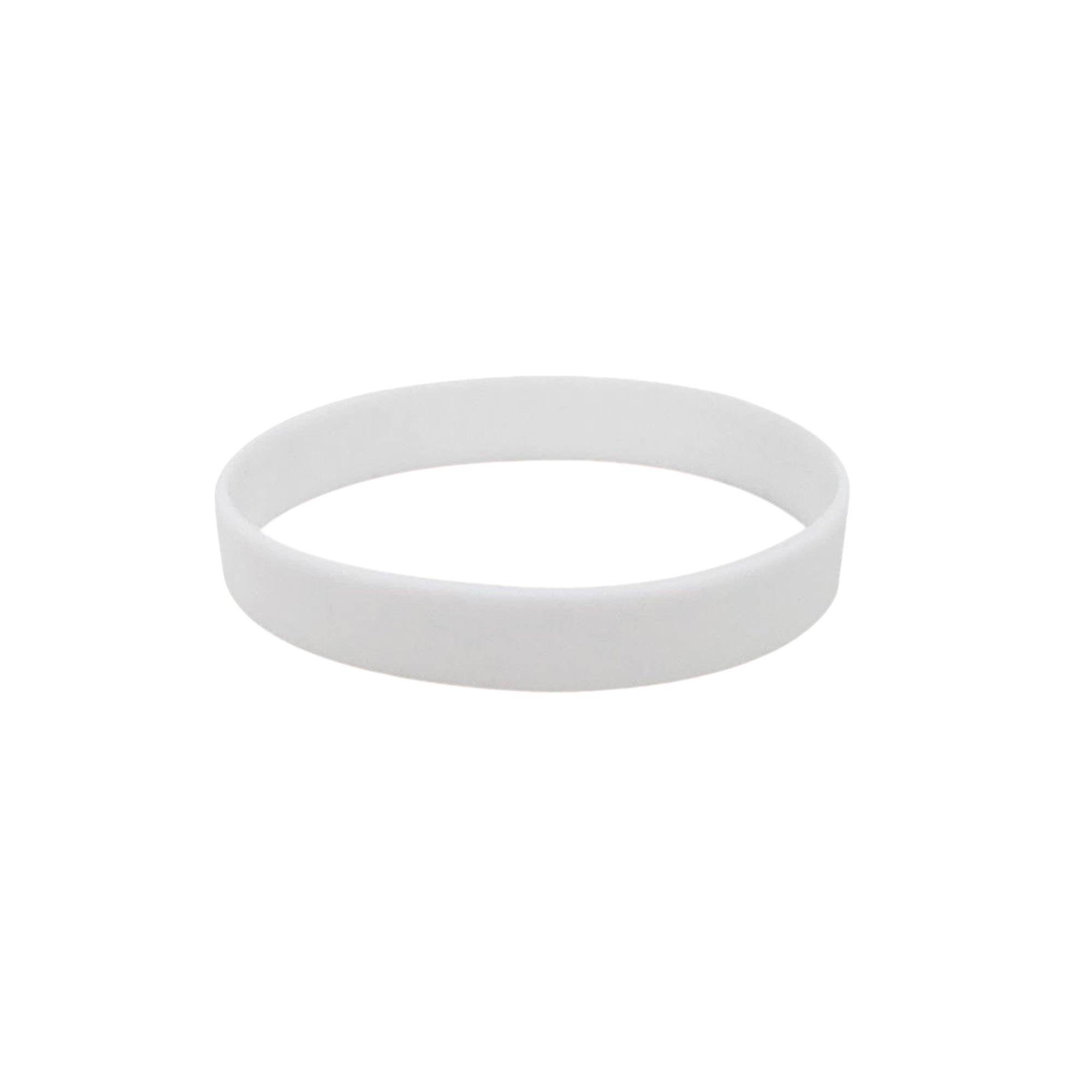 Silicone Wrist Band With Color Fill 8 X 0.5" 12