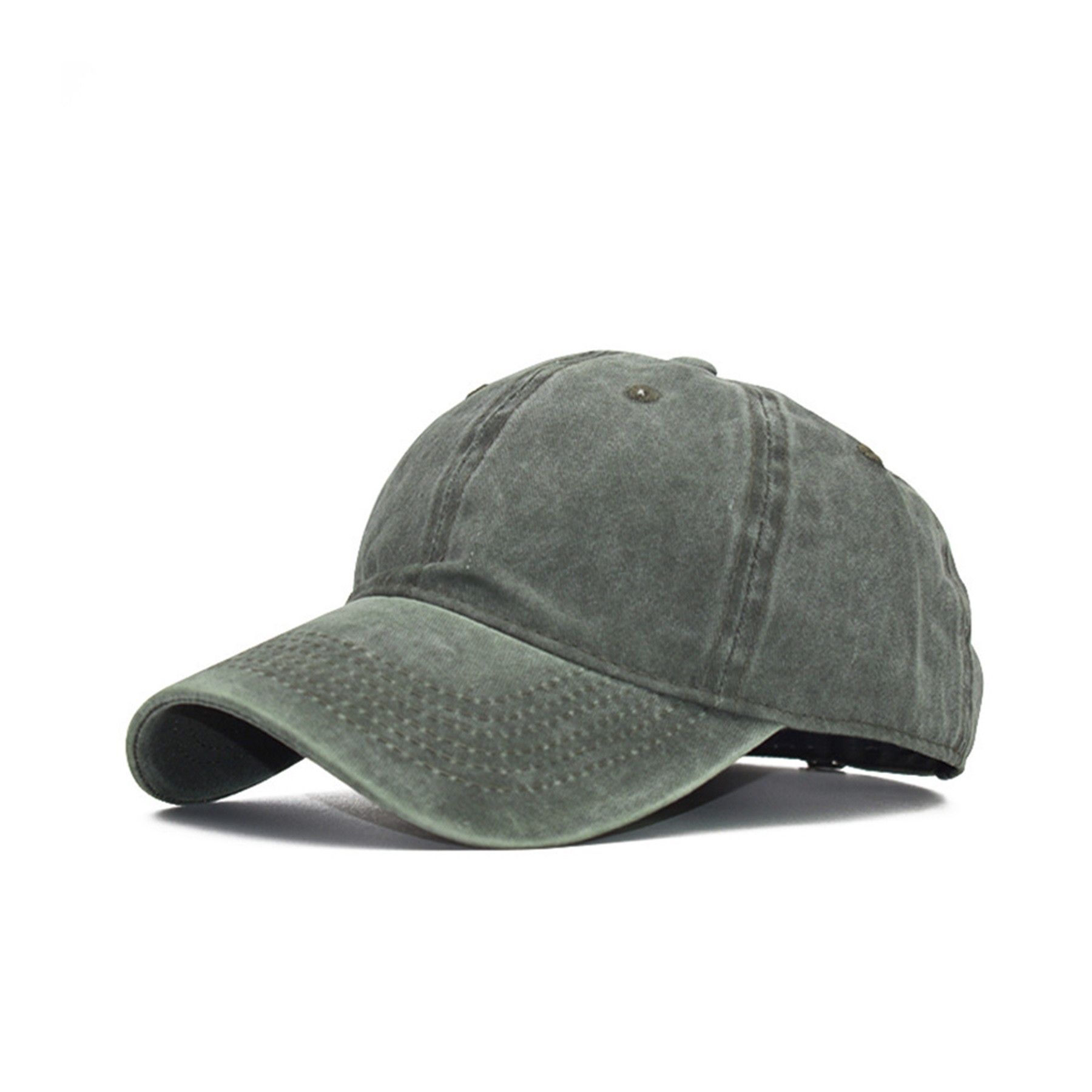 Men Women Washed Cotton Baseball Cap Adjustable Hat 15